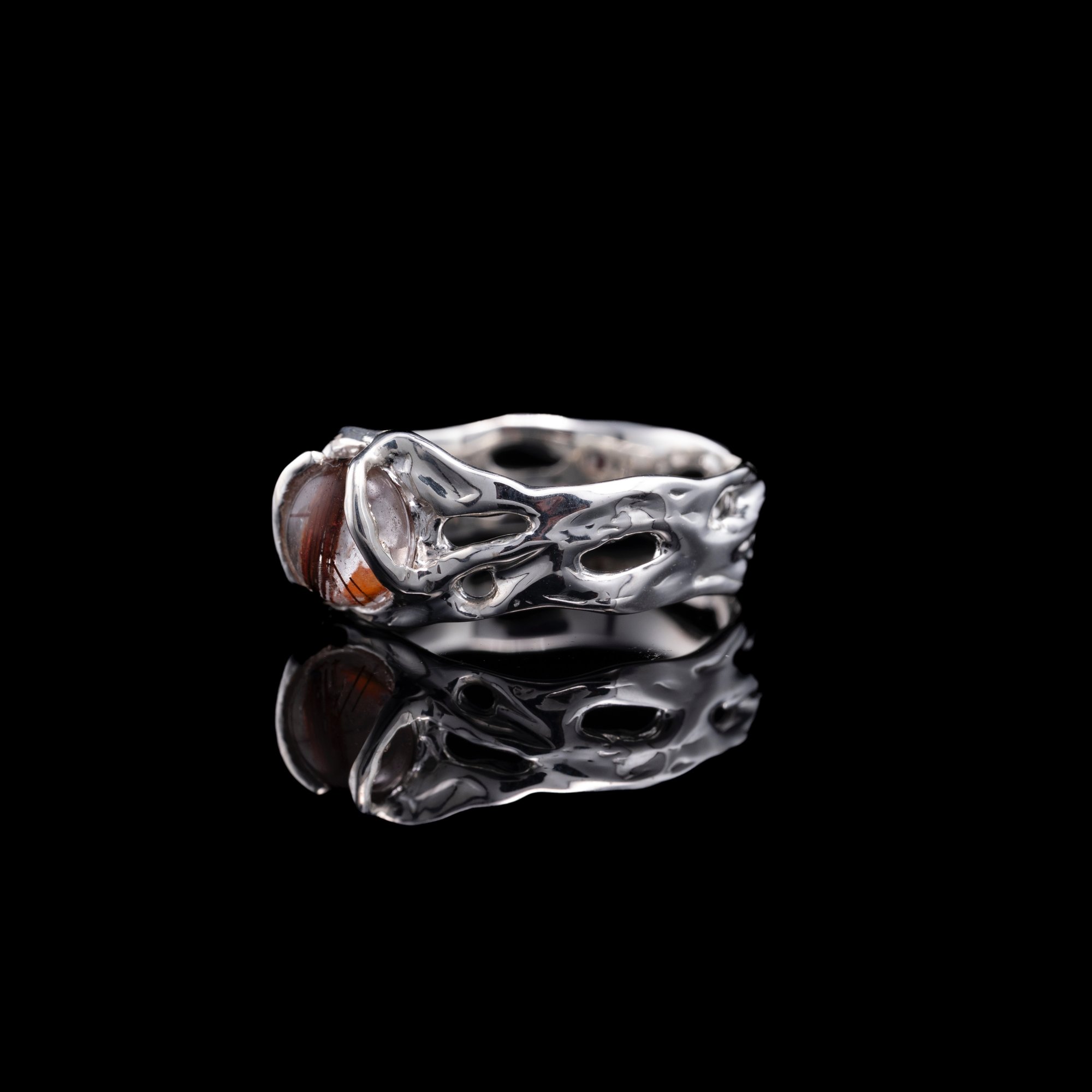 Каблучка з кварцом з включенням рутилу - зображення 2