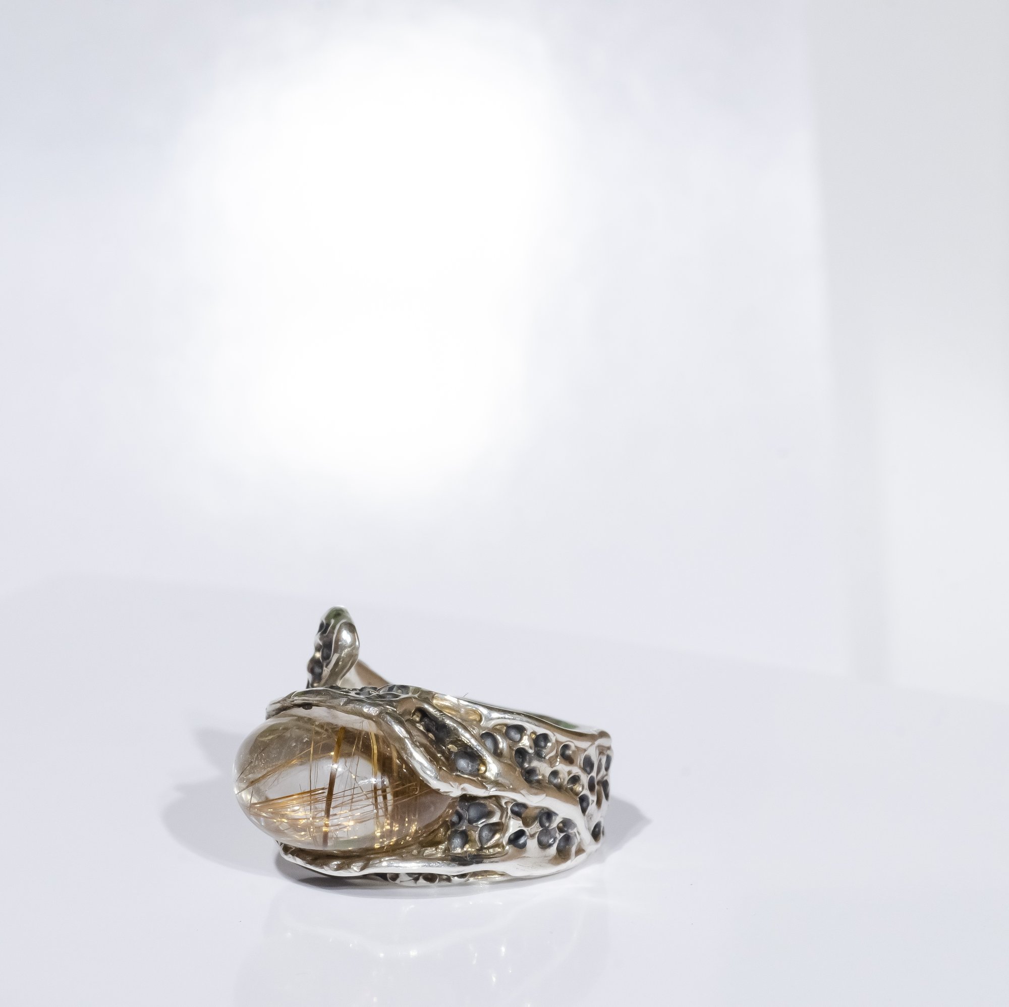 Каблучка з рутилованим кварцом - зображення 3