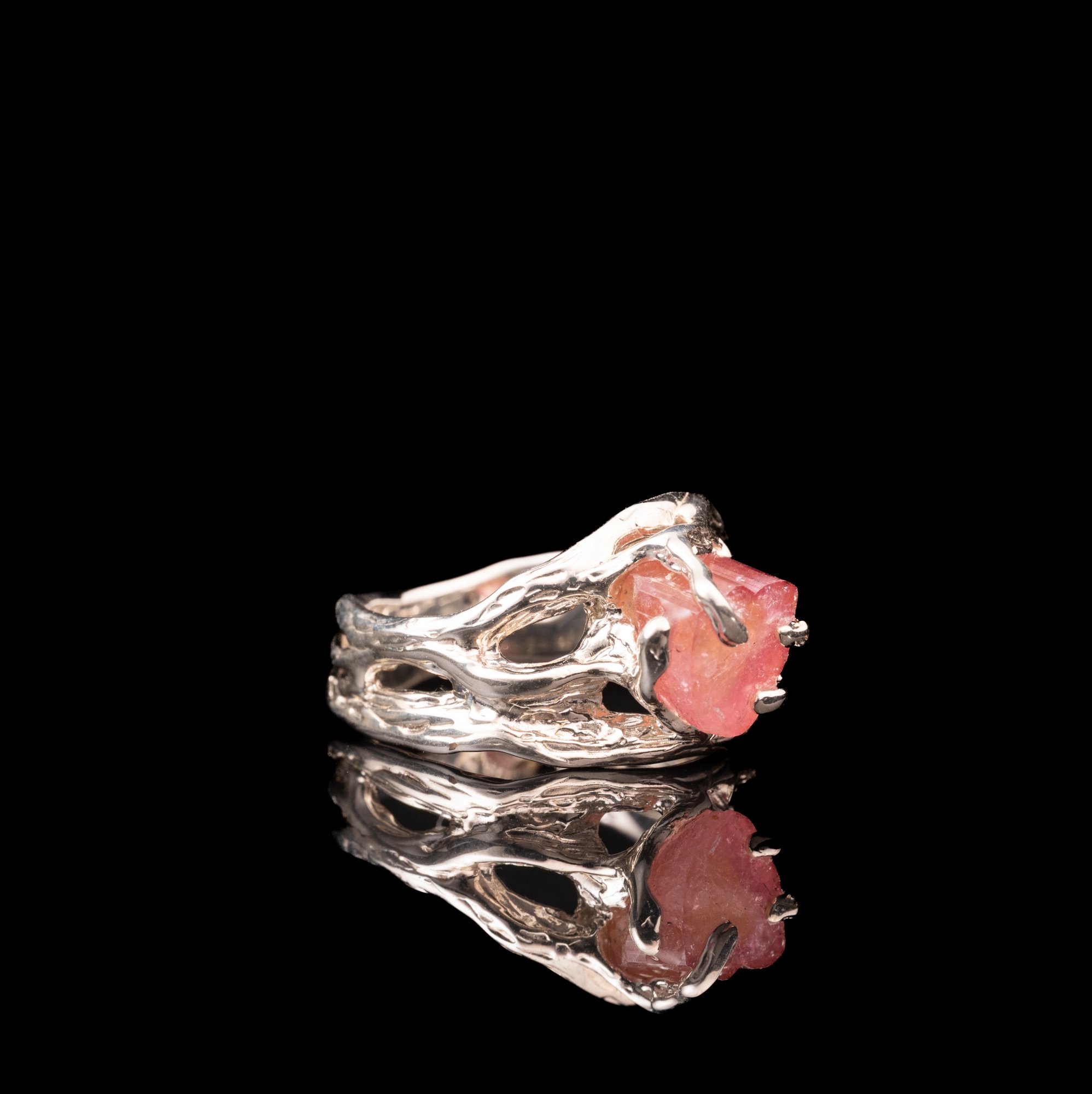 Каблучка з кавуновим турмаліном - зображення 2