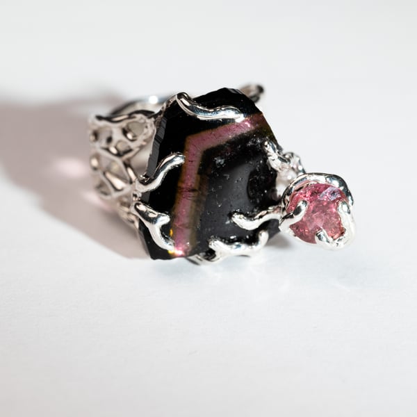 Каблучка з турмалінами