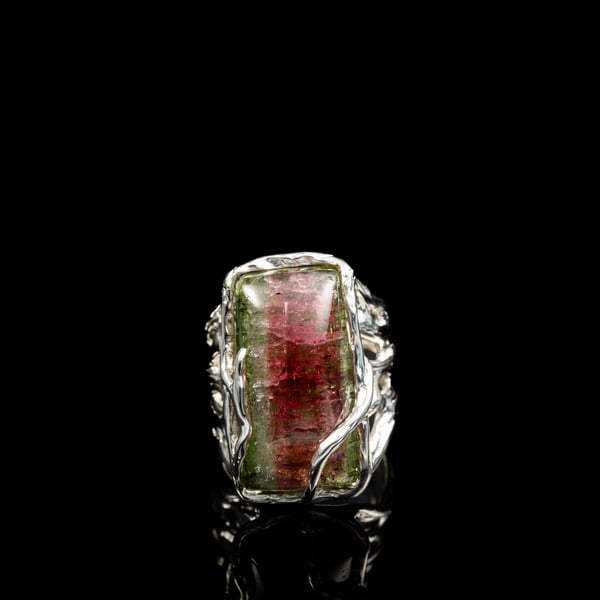 Watermelon Tourmaline Ring