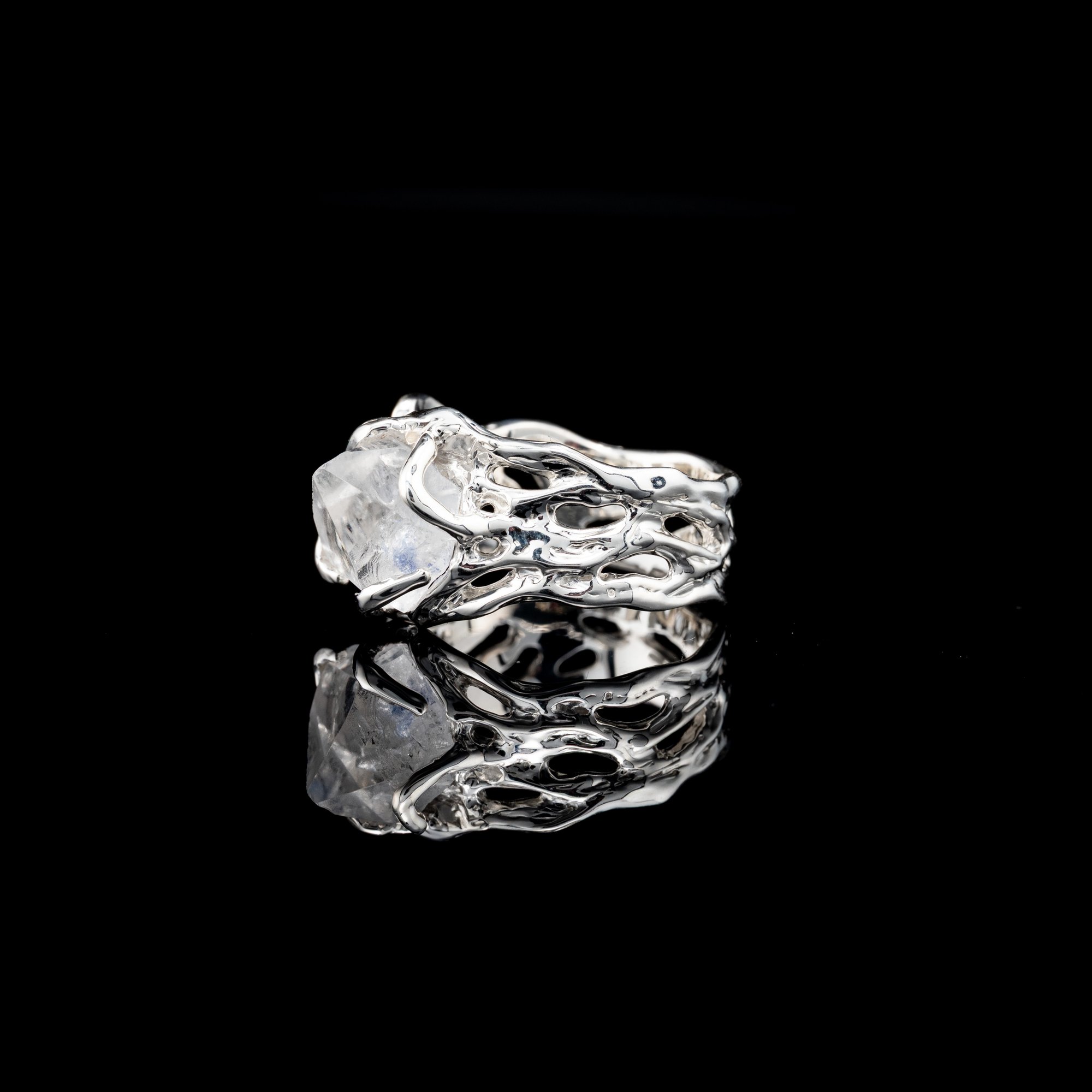 Каблучка з кварцом з включенням дюмортєриту - зображення 3