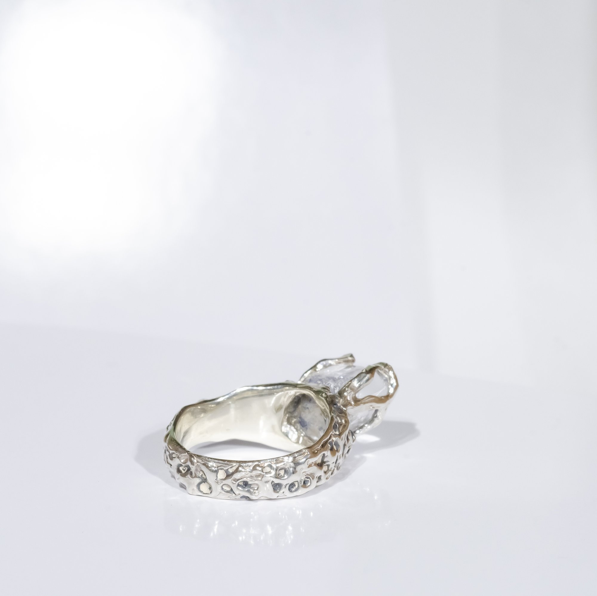 Каблучка з кварцом з включеннями дюмортьєриту - зображення 6