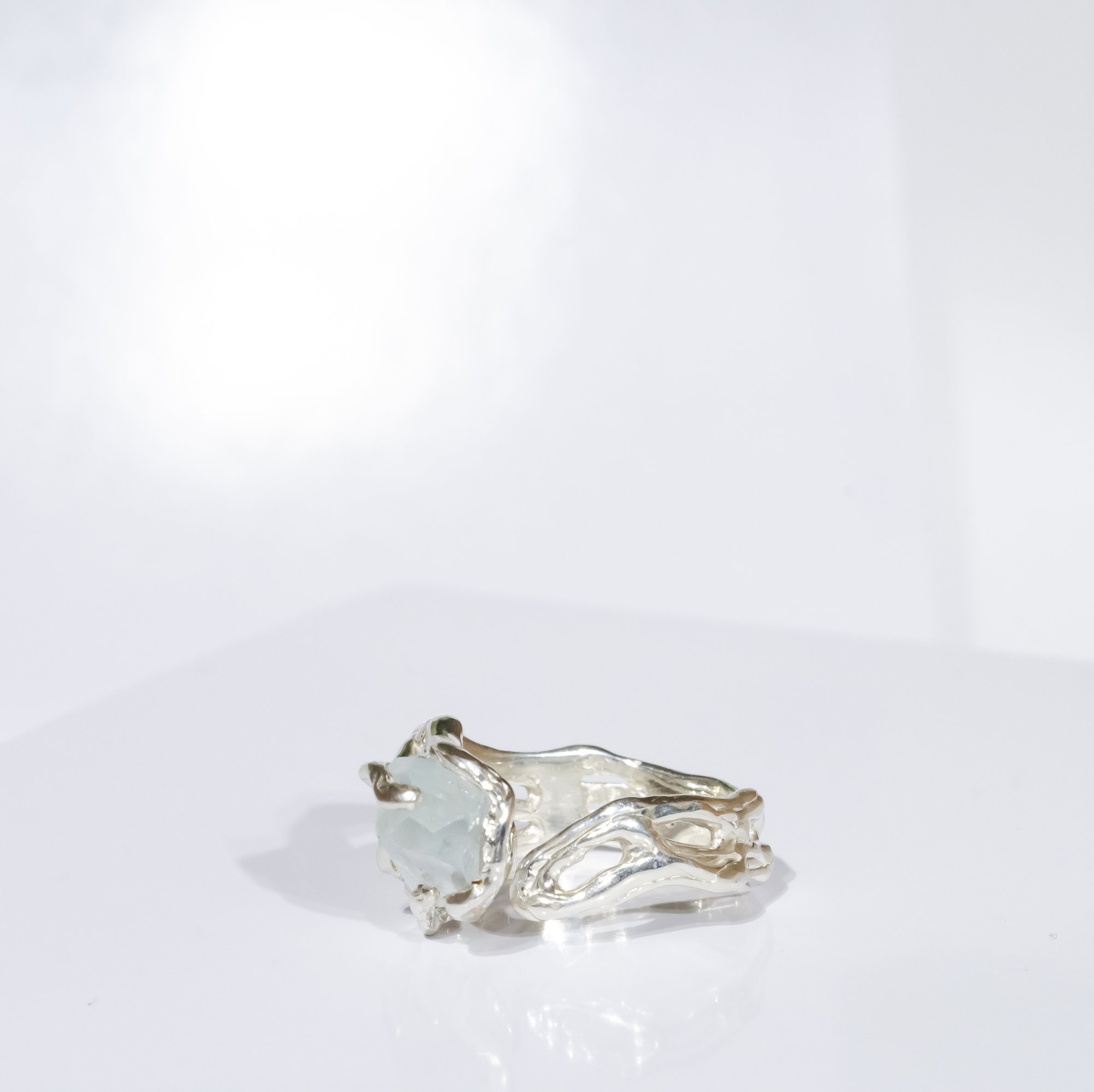 Каблучка з блакитним топазом - зображення 2