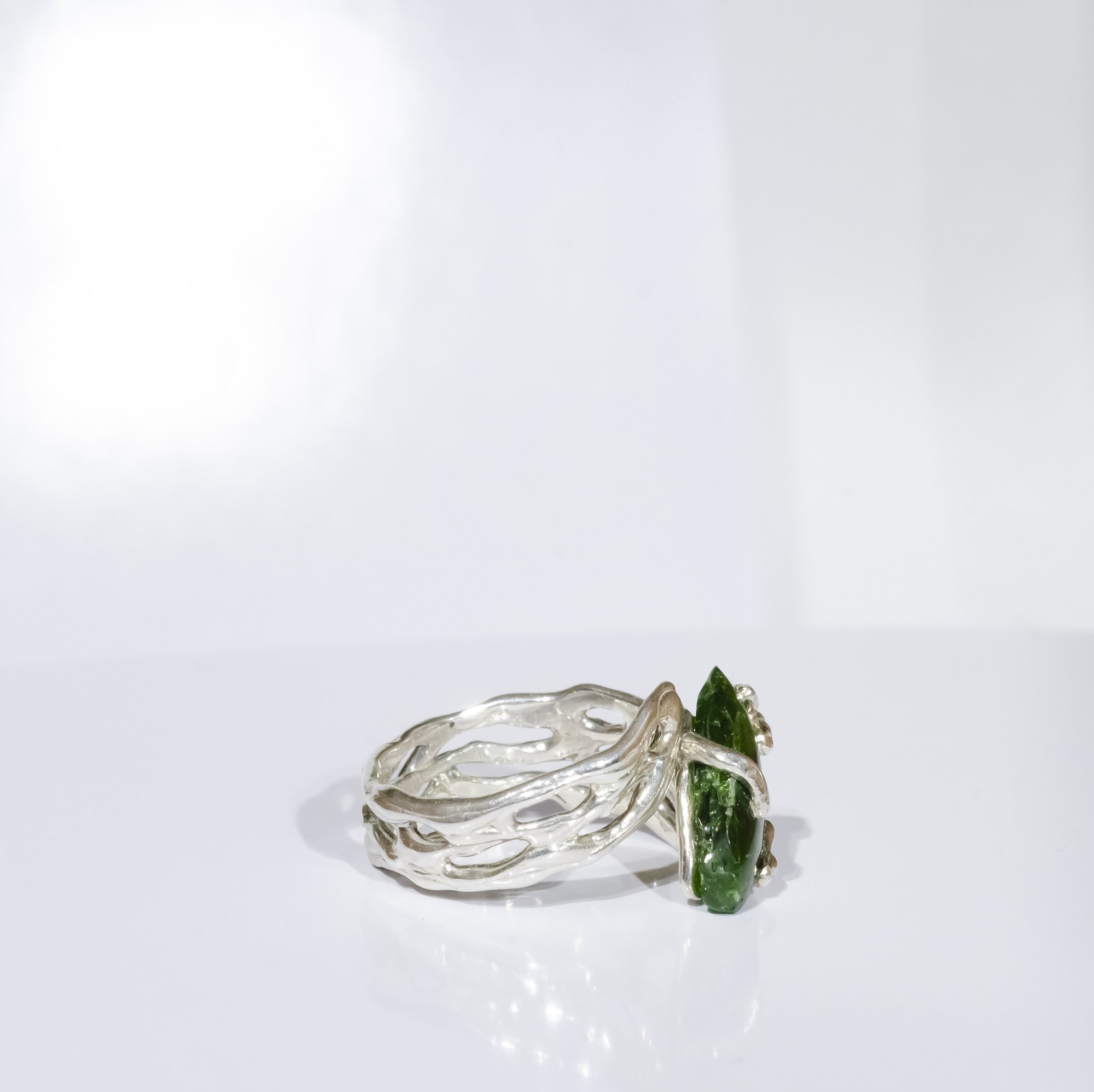 Каблучка з хромдіопсидом - зображення 8