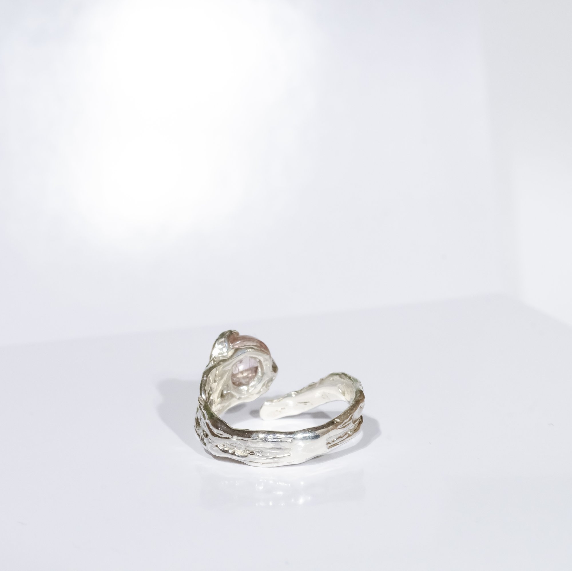 Каблучка з рожевим турмаліном - зображення 5