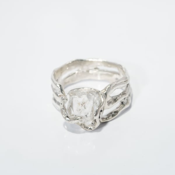Herkimer Quartz Ring