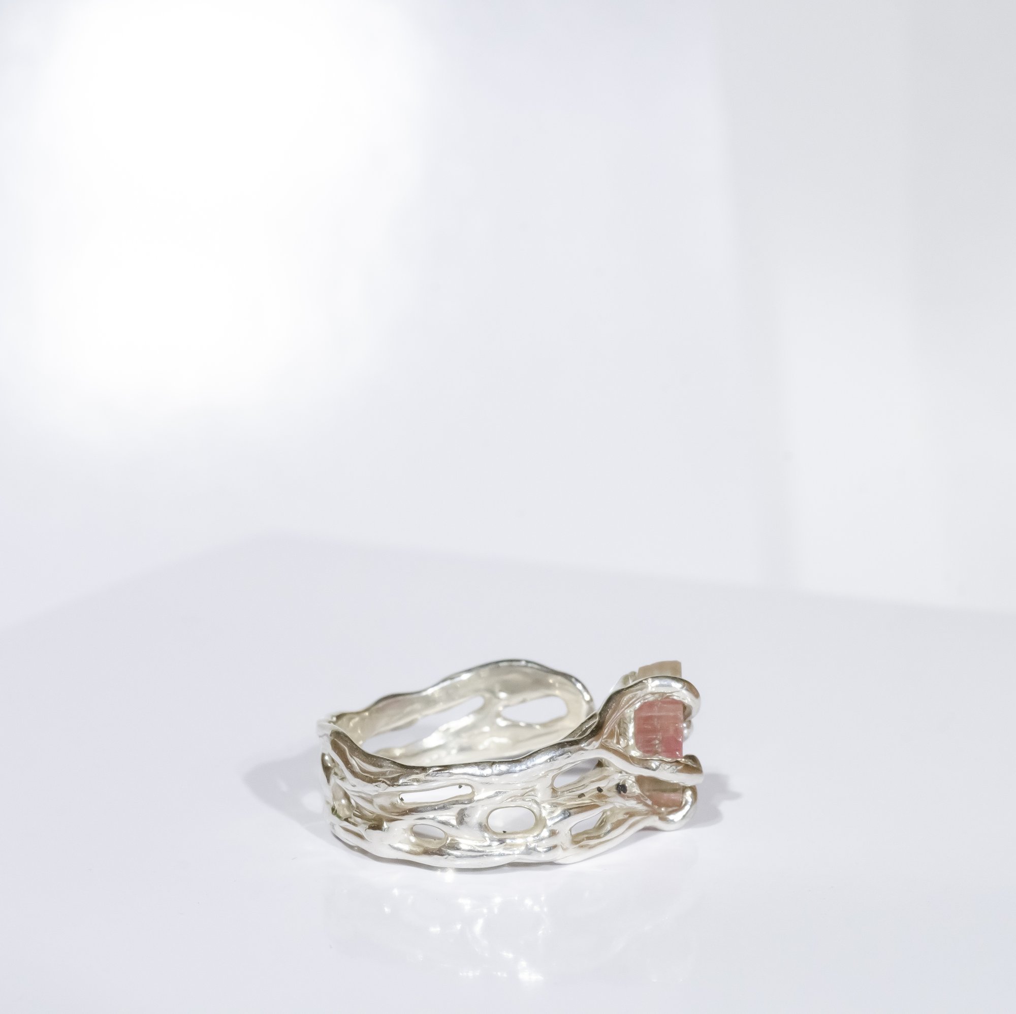 Каблучка з кавуновим турмаліном - зображення 7