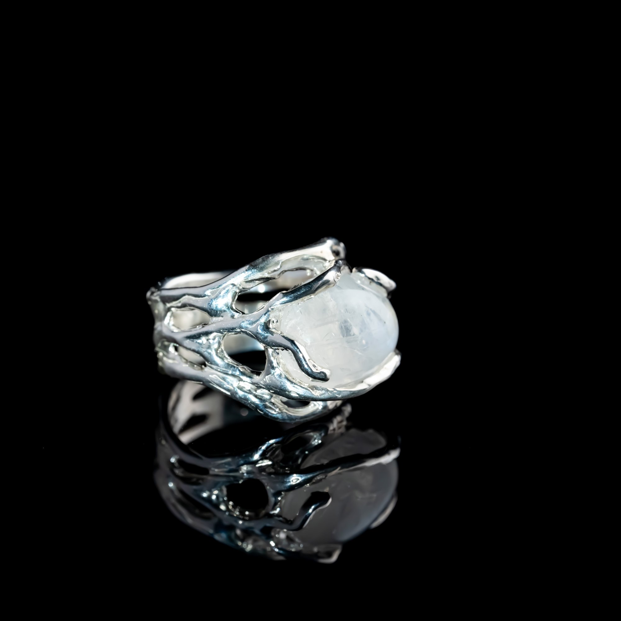 Каблучка з місячним камінням - зображення 3