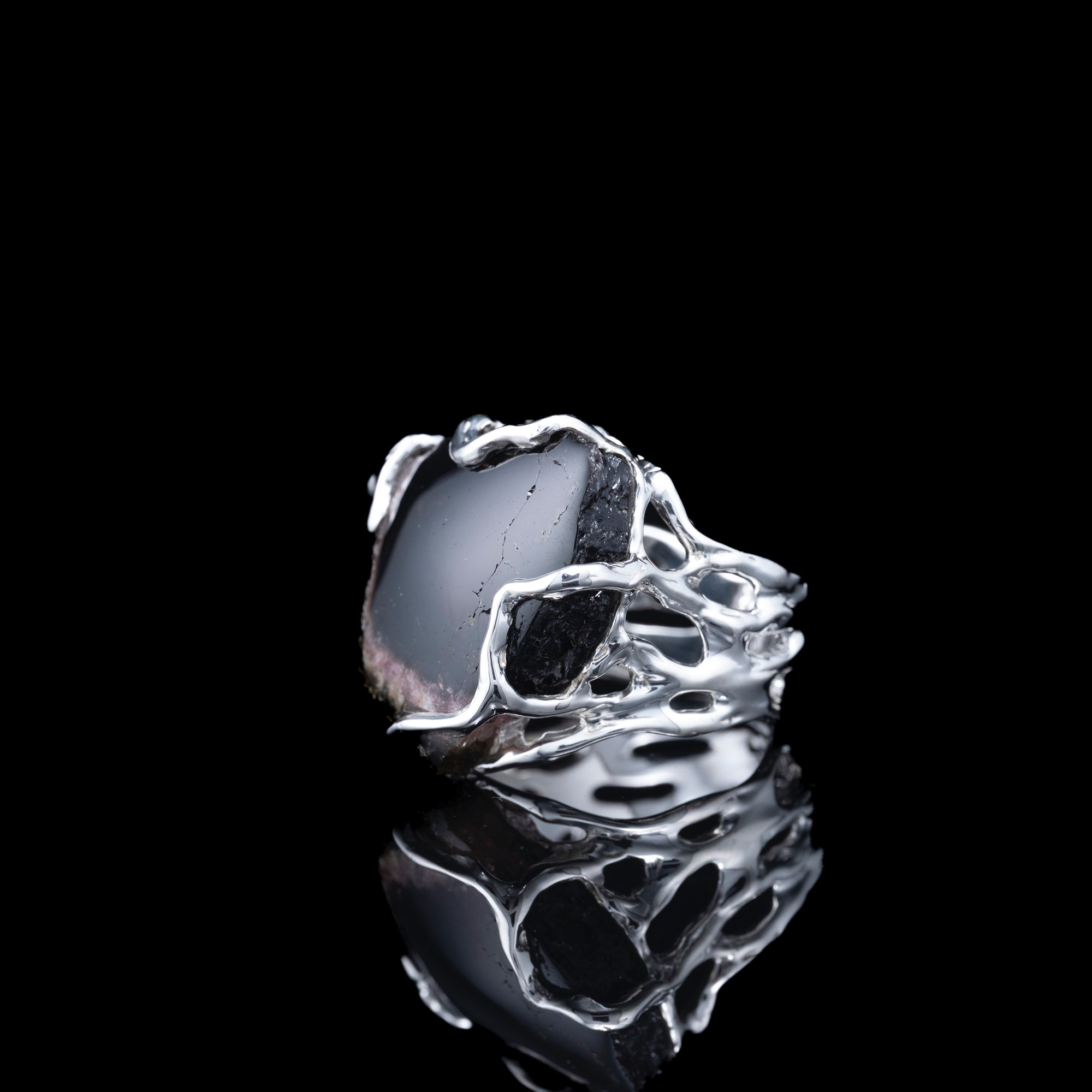 Каблучка з кавуновим турмаліном - зображення 2