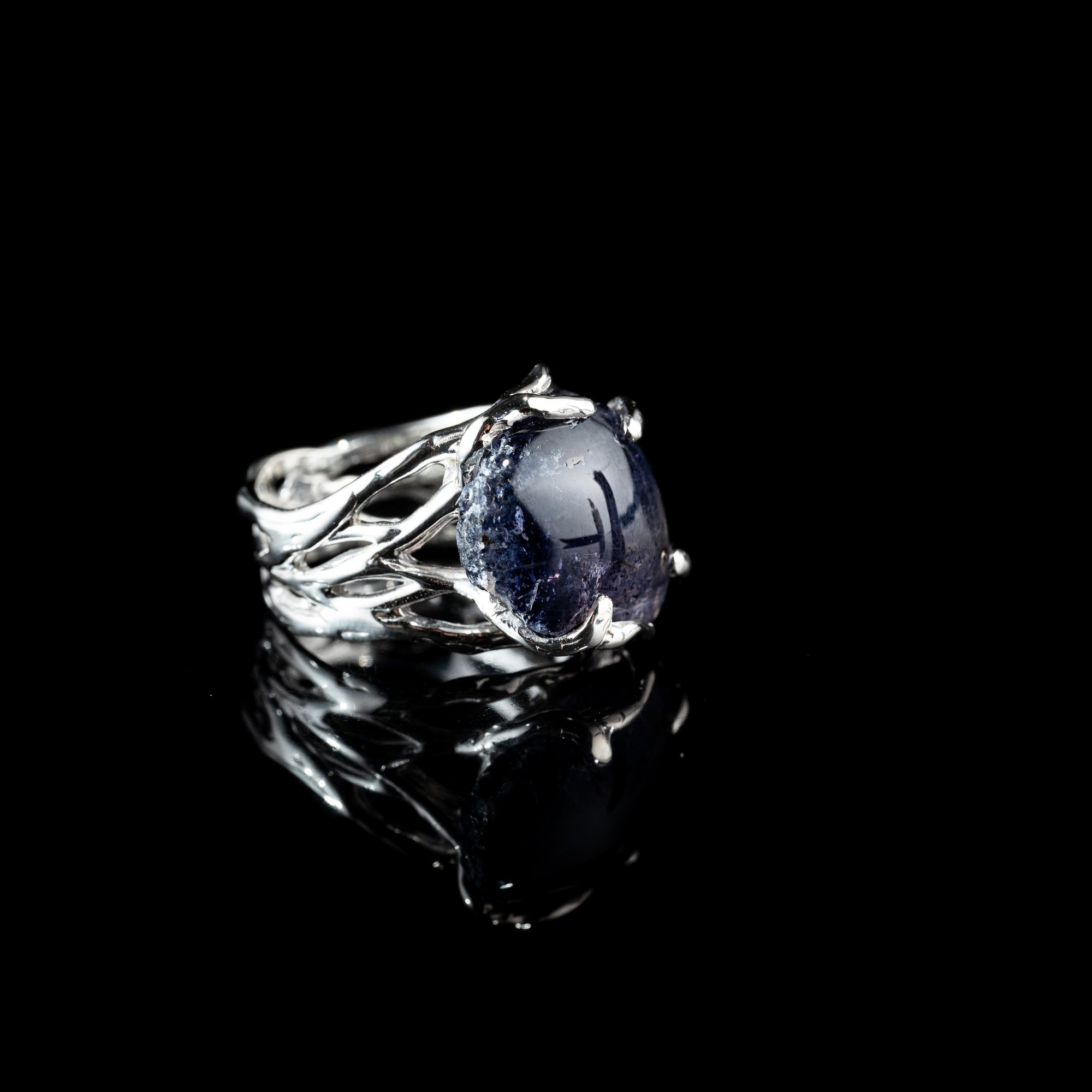 Каблучка з іолітом - зображення 3