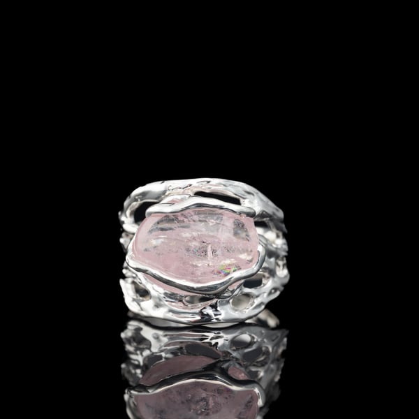 Каблучка з морганітом