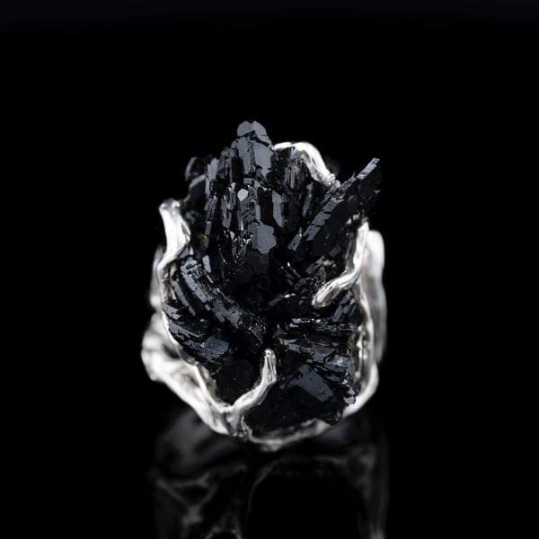 Ring with Epidote