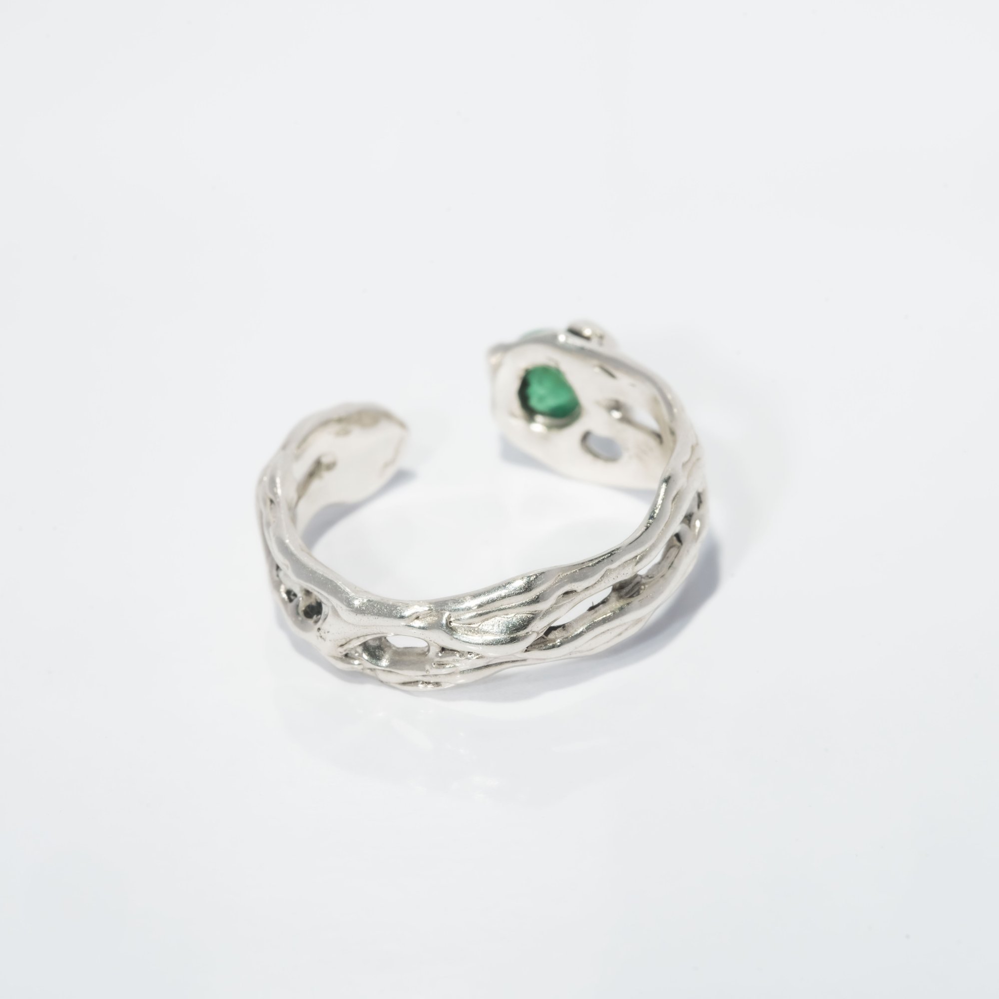 Каблучка зі смарагдом - зображення 4