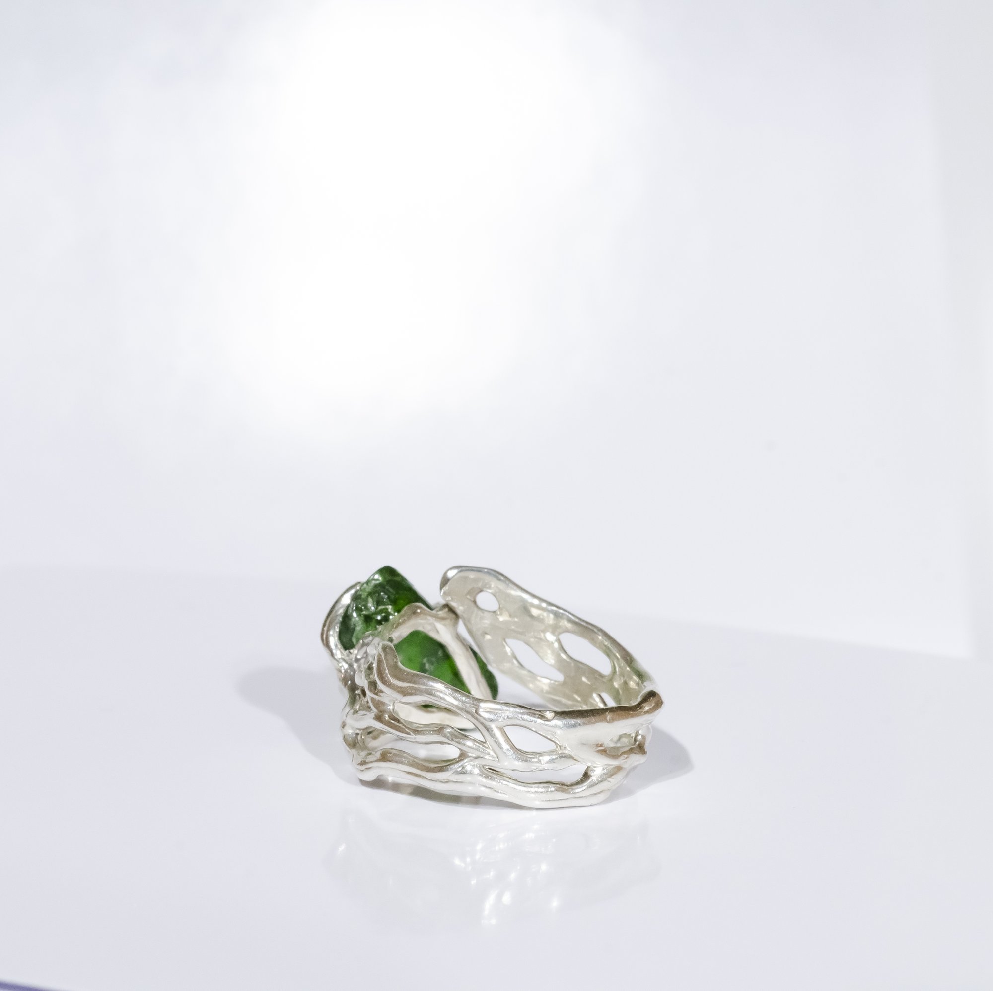 Каблучка з хромдіопсидом - зображення 5