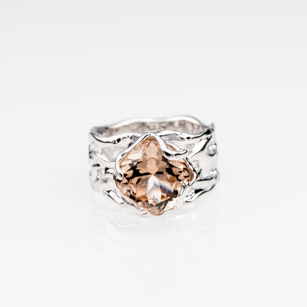Ring with Wine Topaz