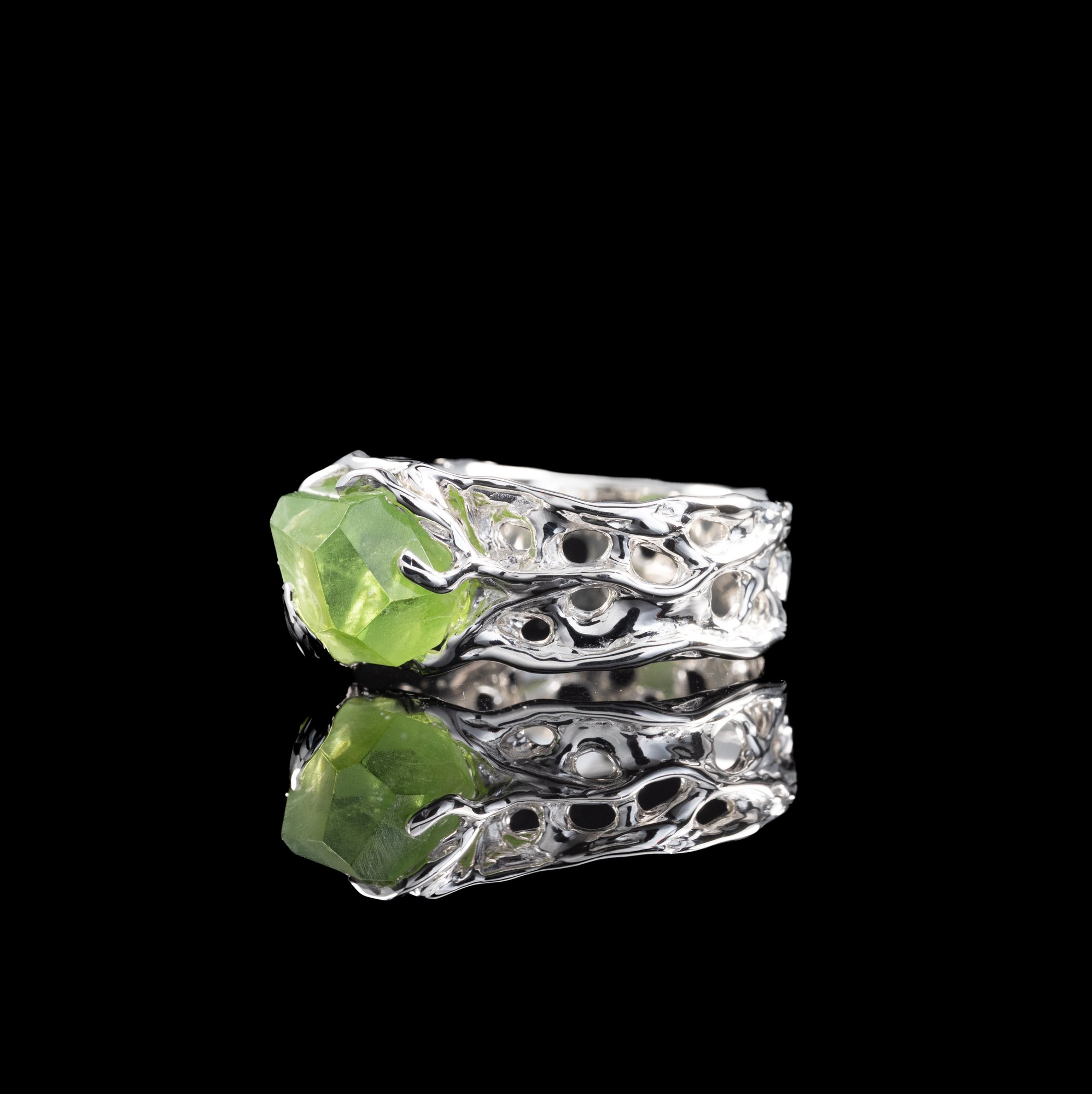 Каблучка з хризолітом - зображення 5