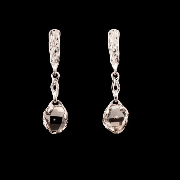 Сережки з кварцом