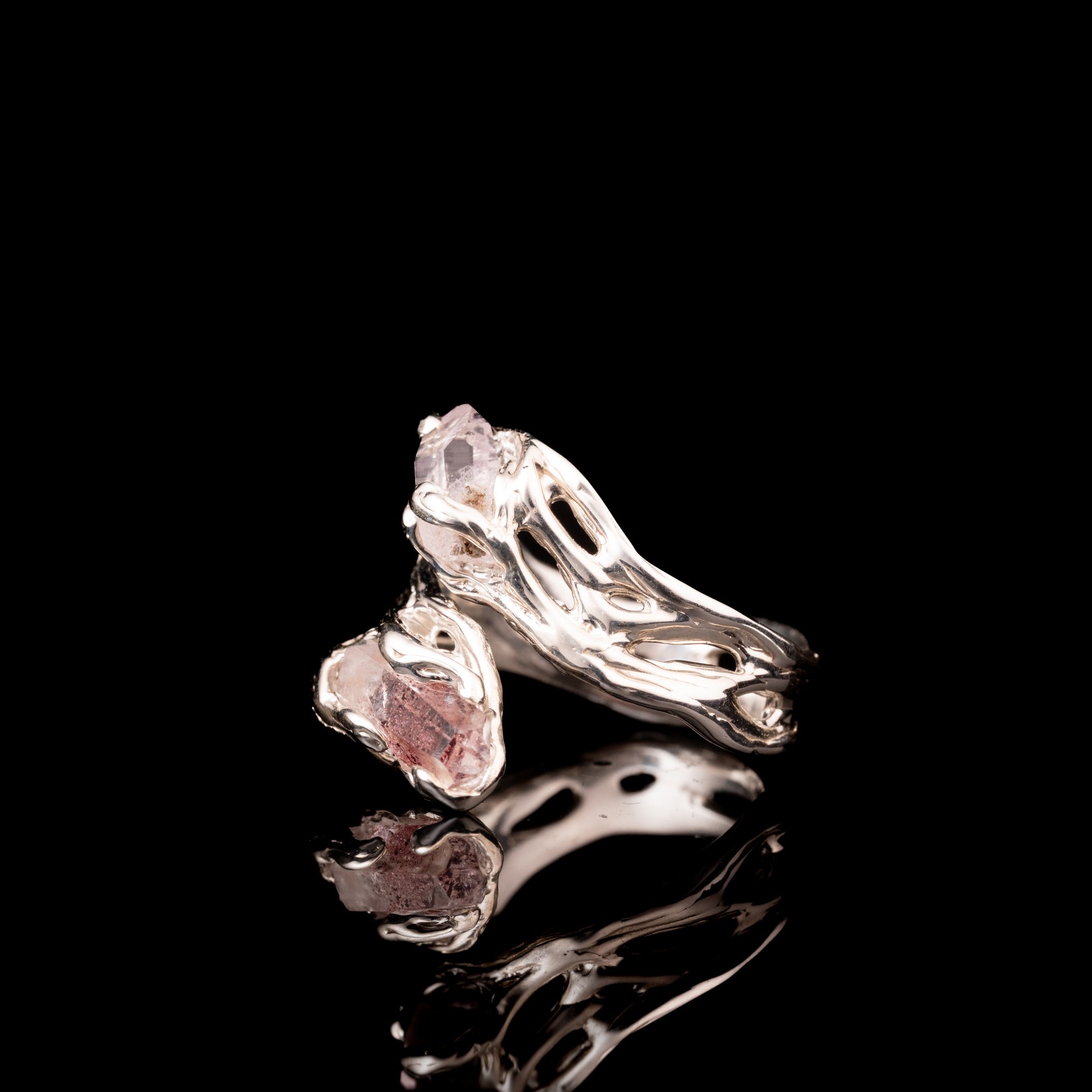 Каблучка з кварцами з включеннями гематиту - зображення 3