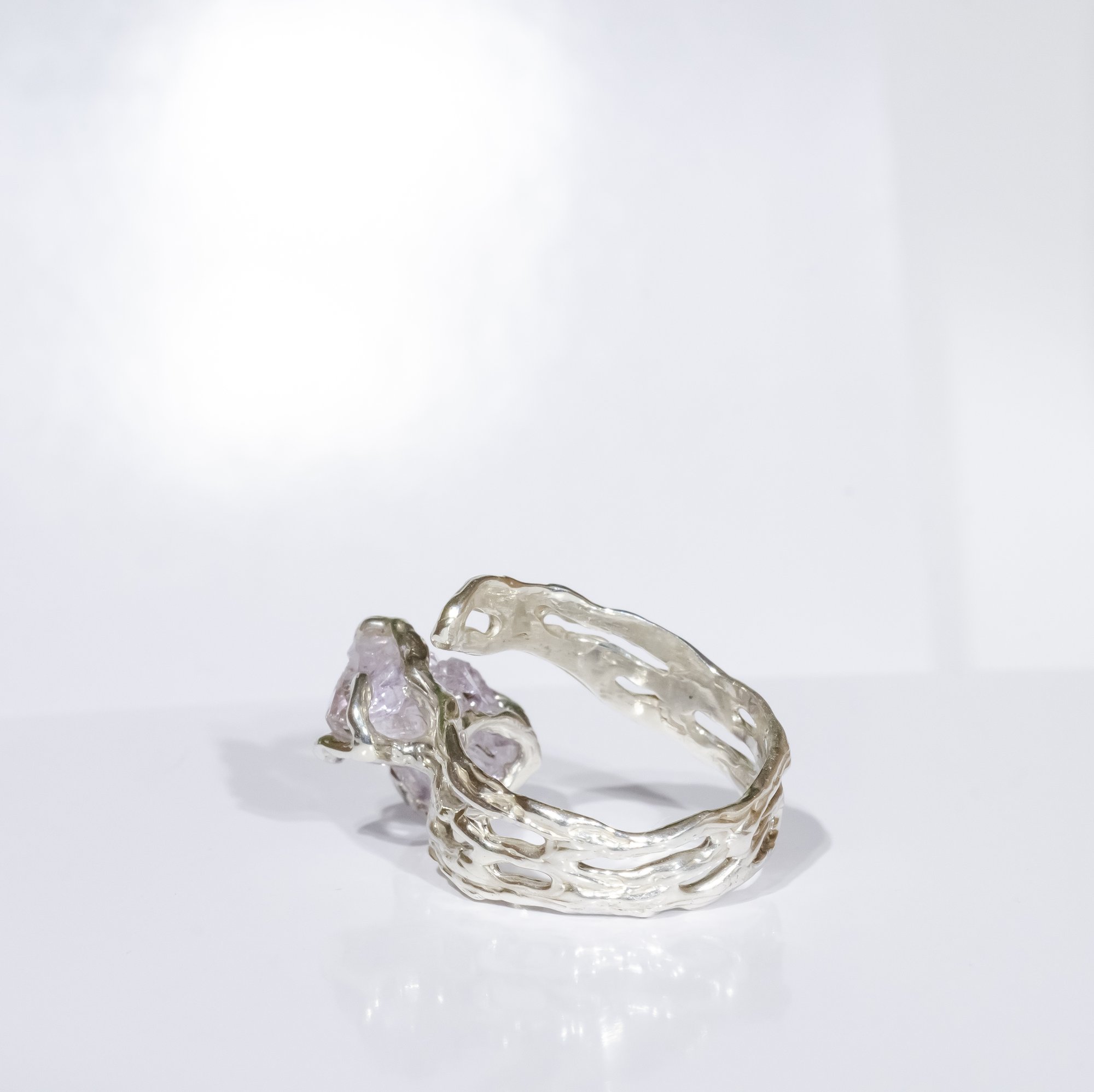 Каблучка з аметистом - зображення 4