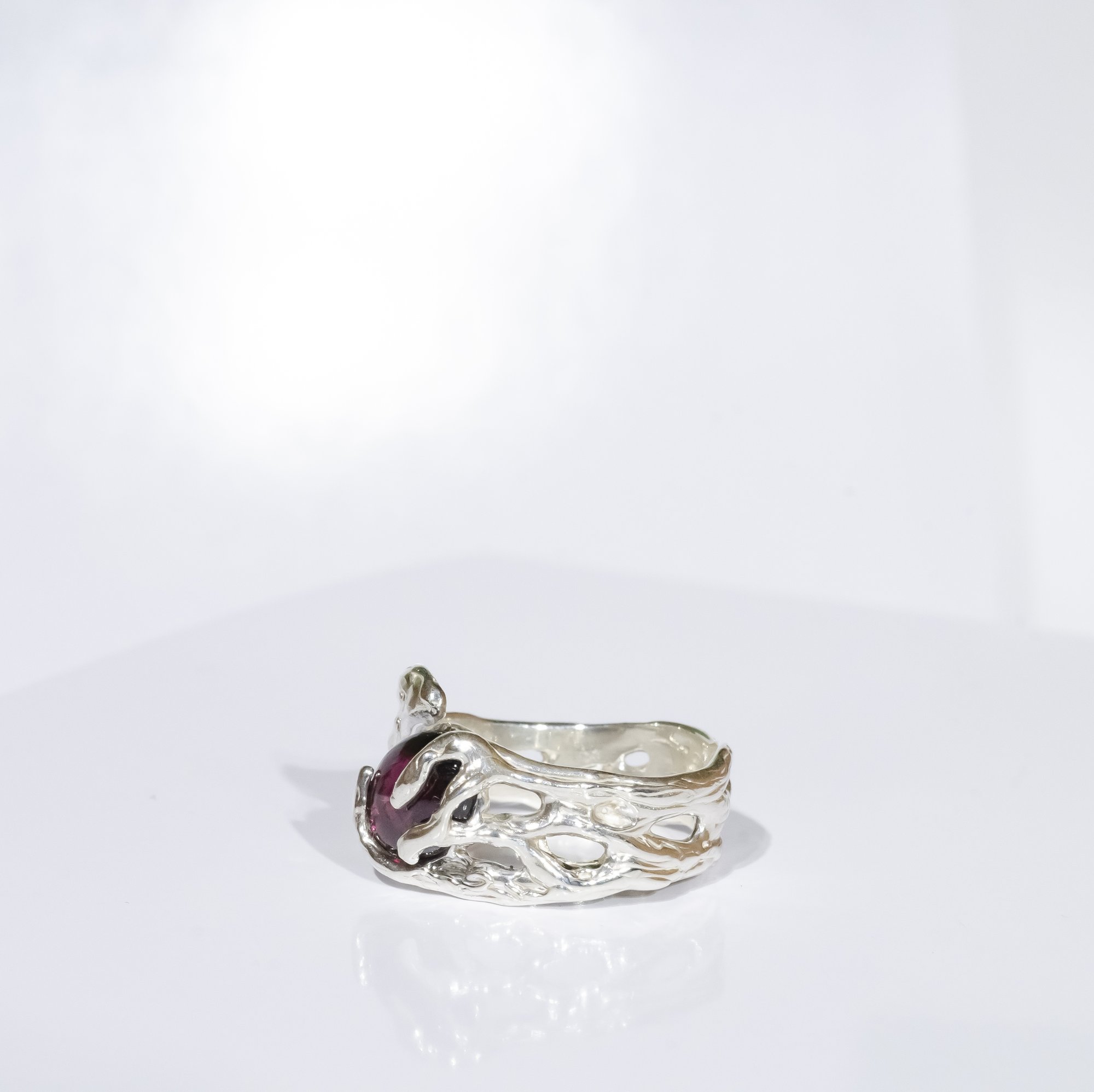 Каблучка з гранатом - зображення 3