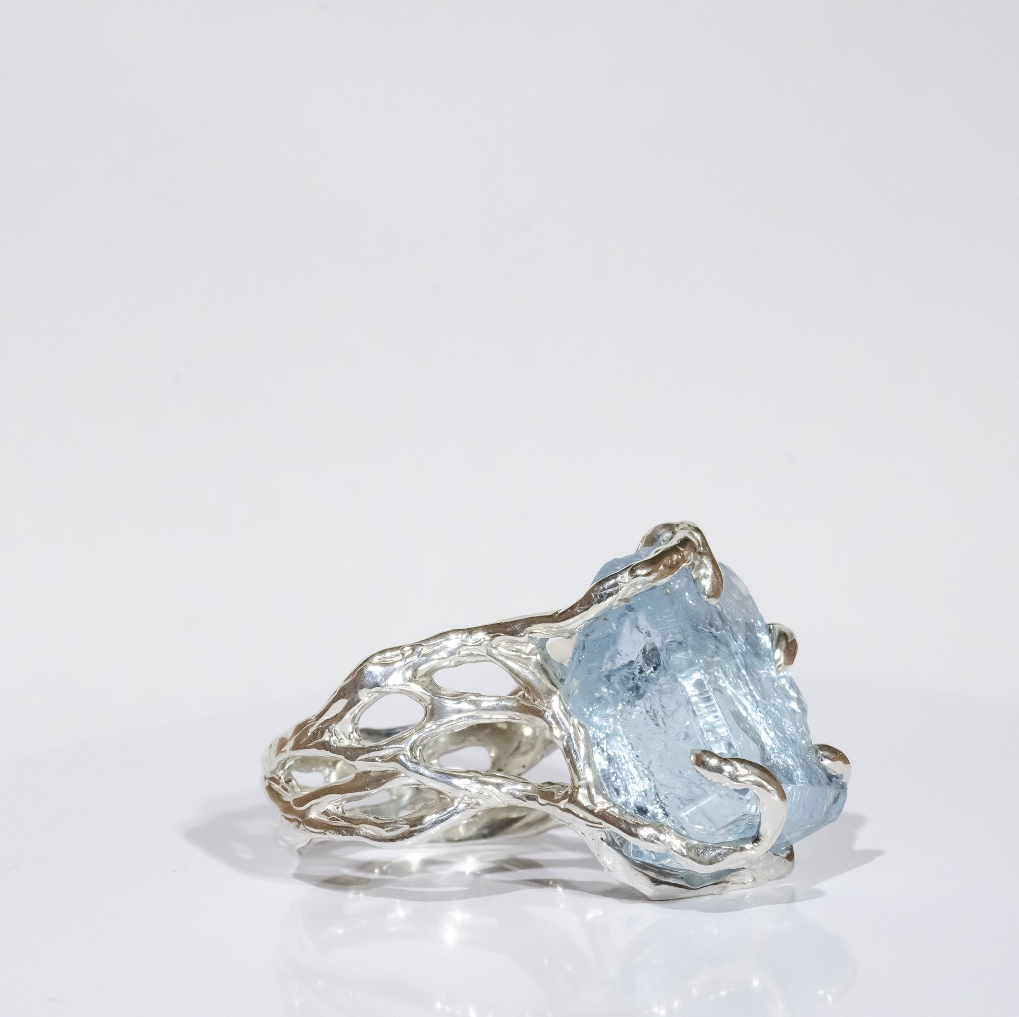 Каблучка з блакитним топазом - зображення 7