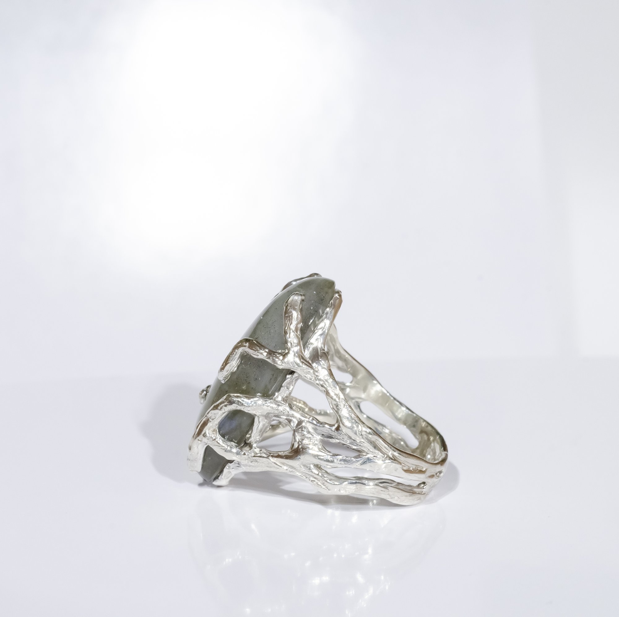 Каблучка з лабрадоритом - зображення 4