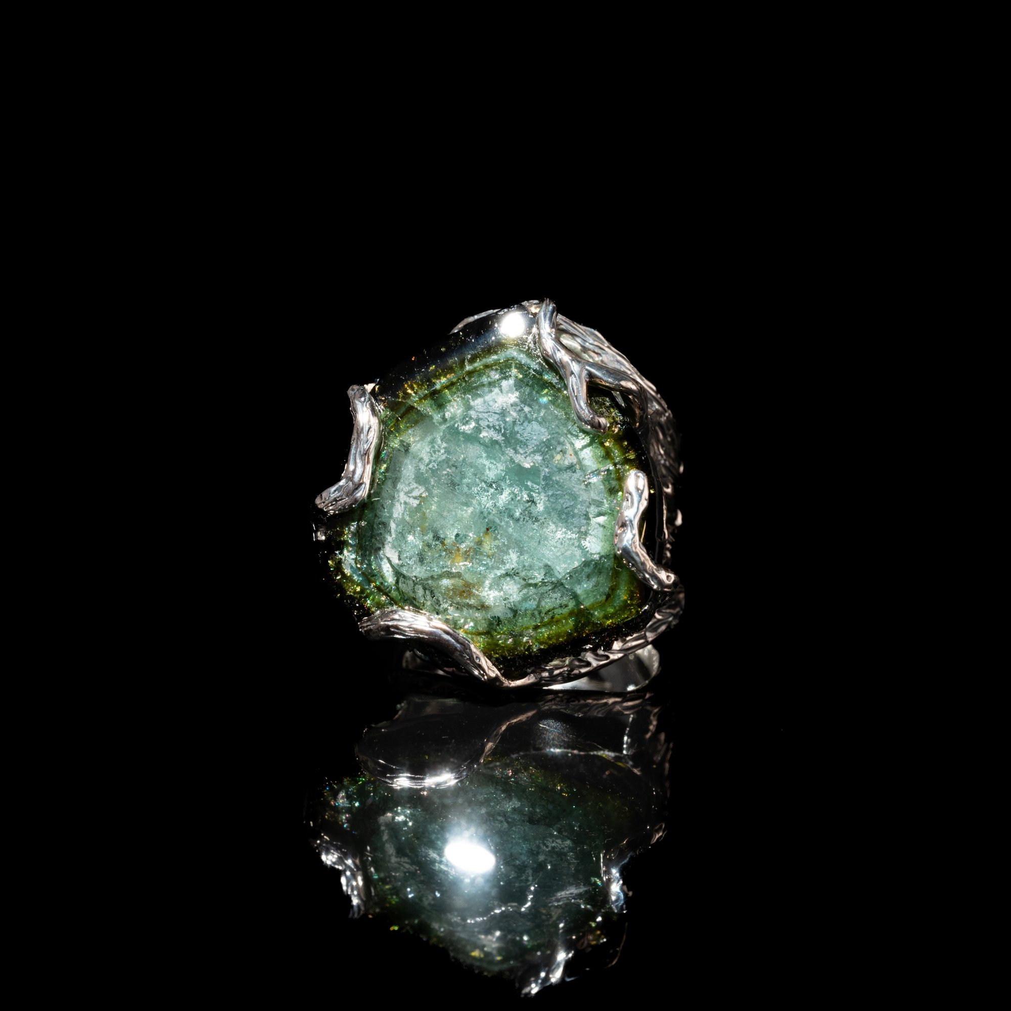 Каблучка з турмаліном