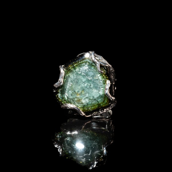 Каблучка з турмаліном