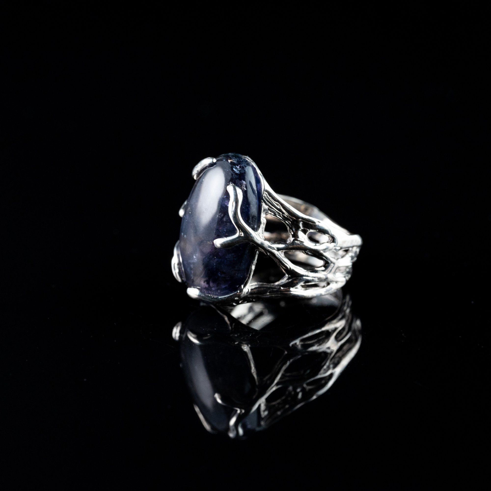 Каблучка з іолітом - зображення 2