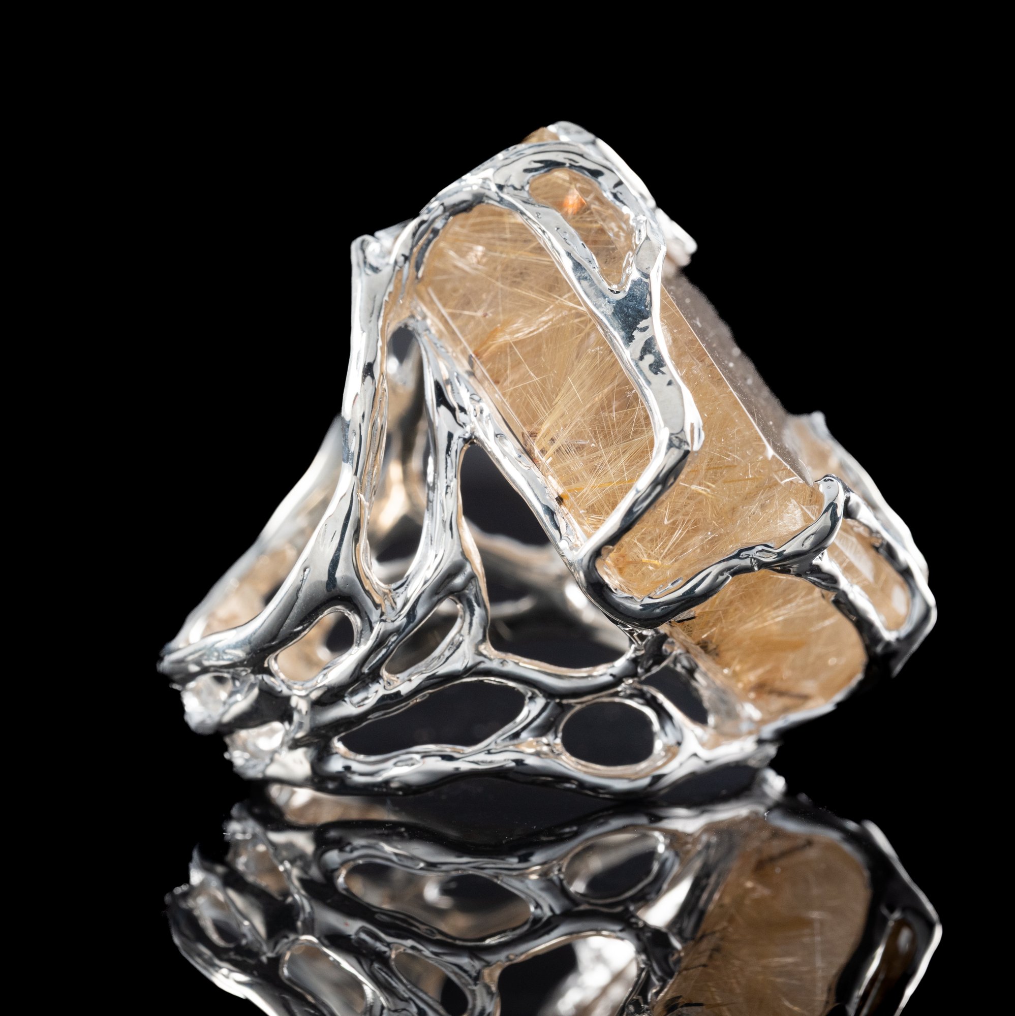 Каблучка з рутиловим кварцом - зображення 2