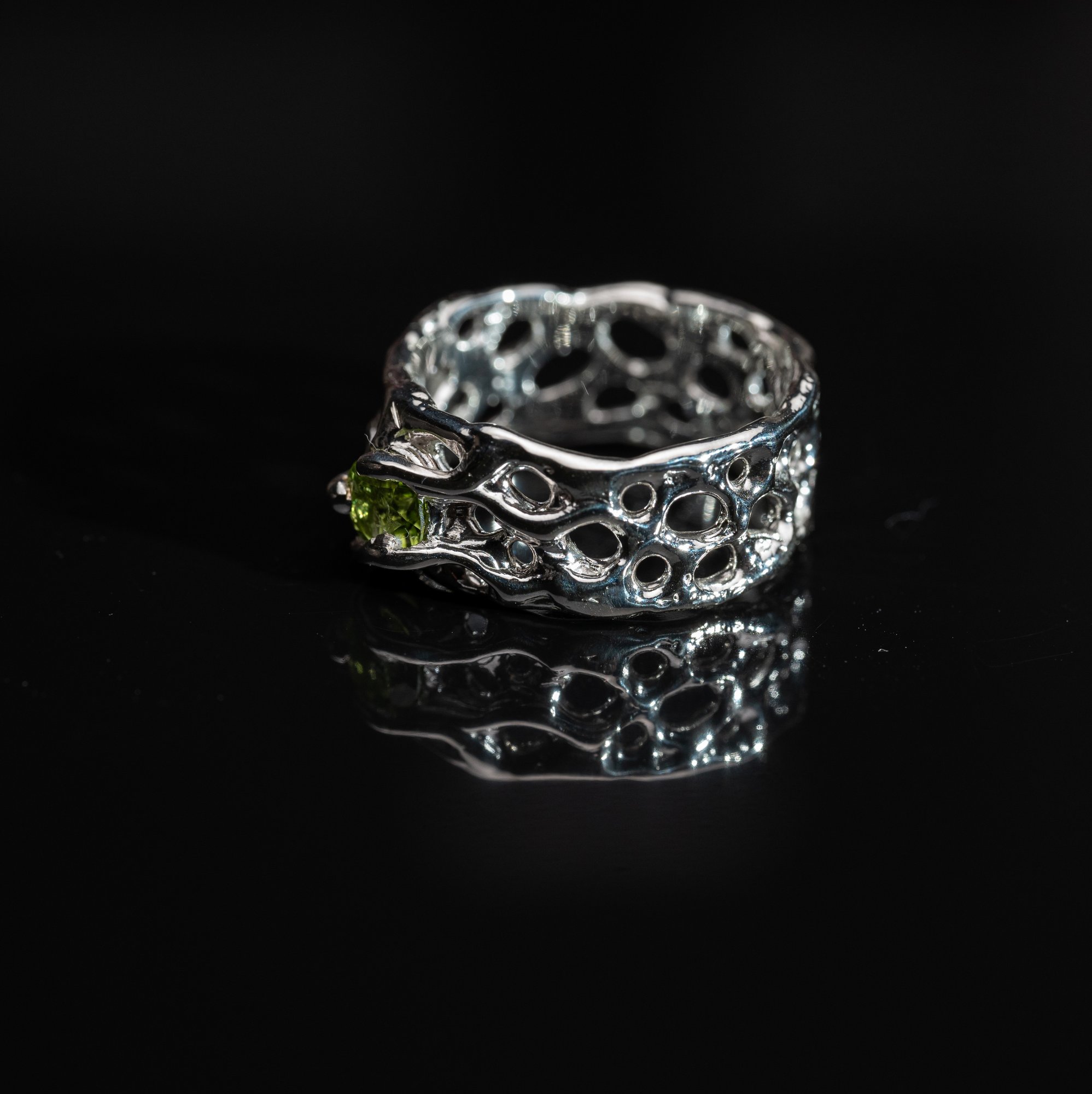 Каблучка з хризолітом - зображення 2