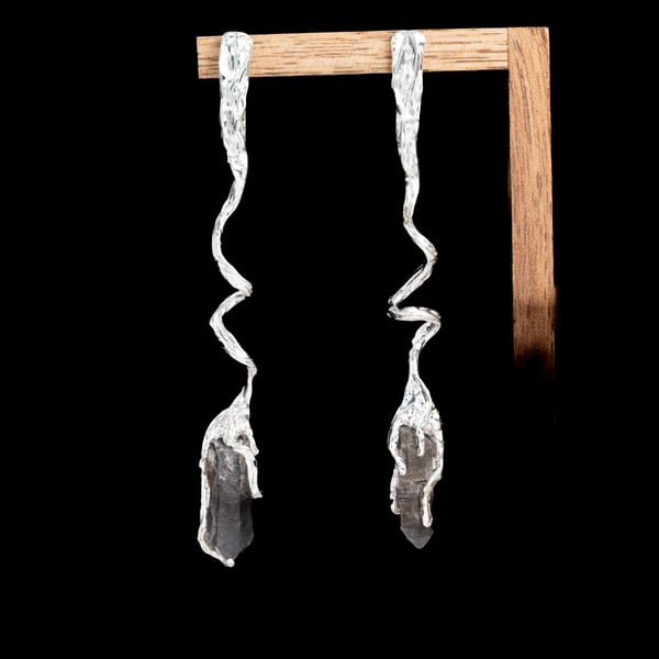 Сережки з кварцом