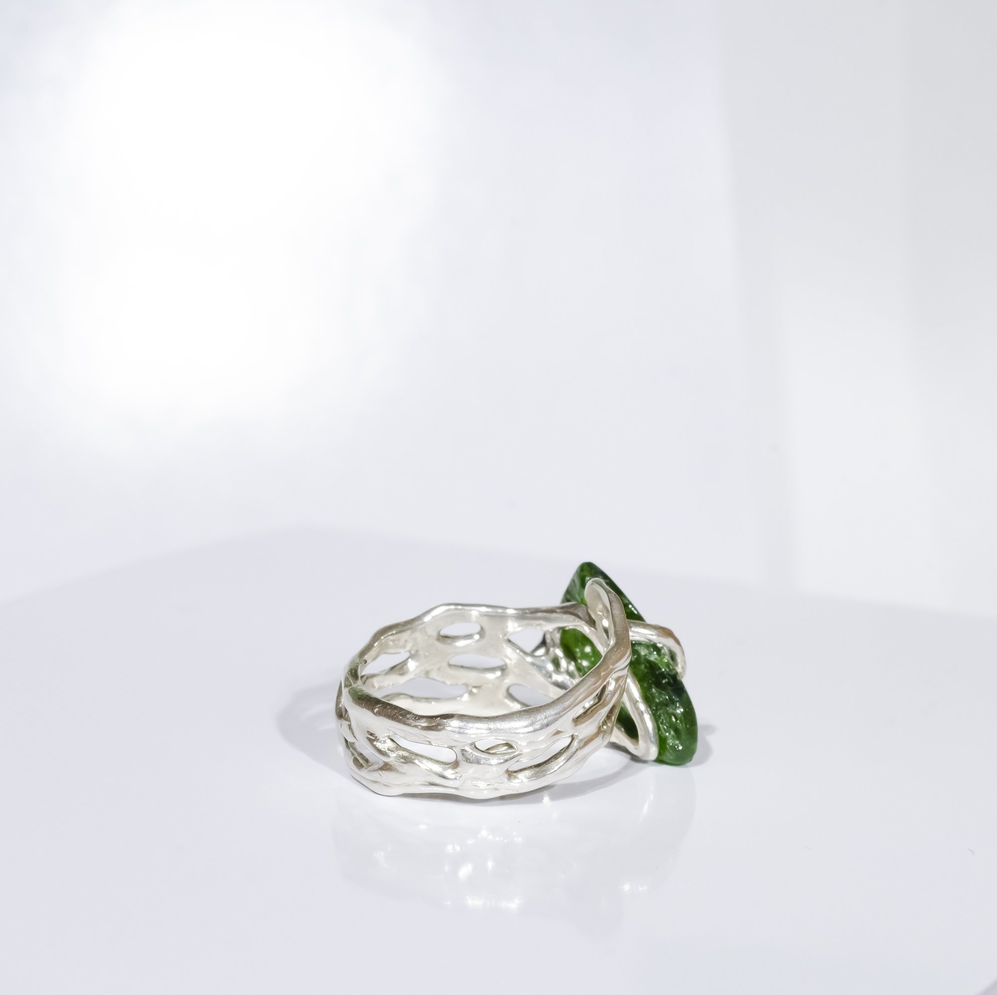 Каблучка з хромдіопсидом - зображення 7