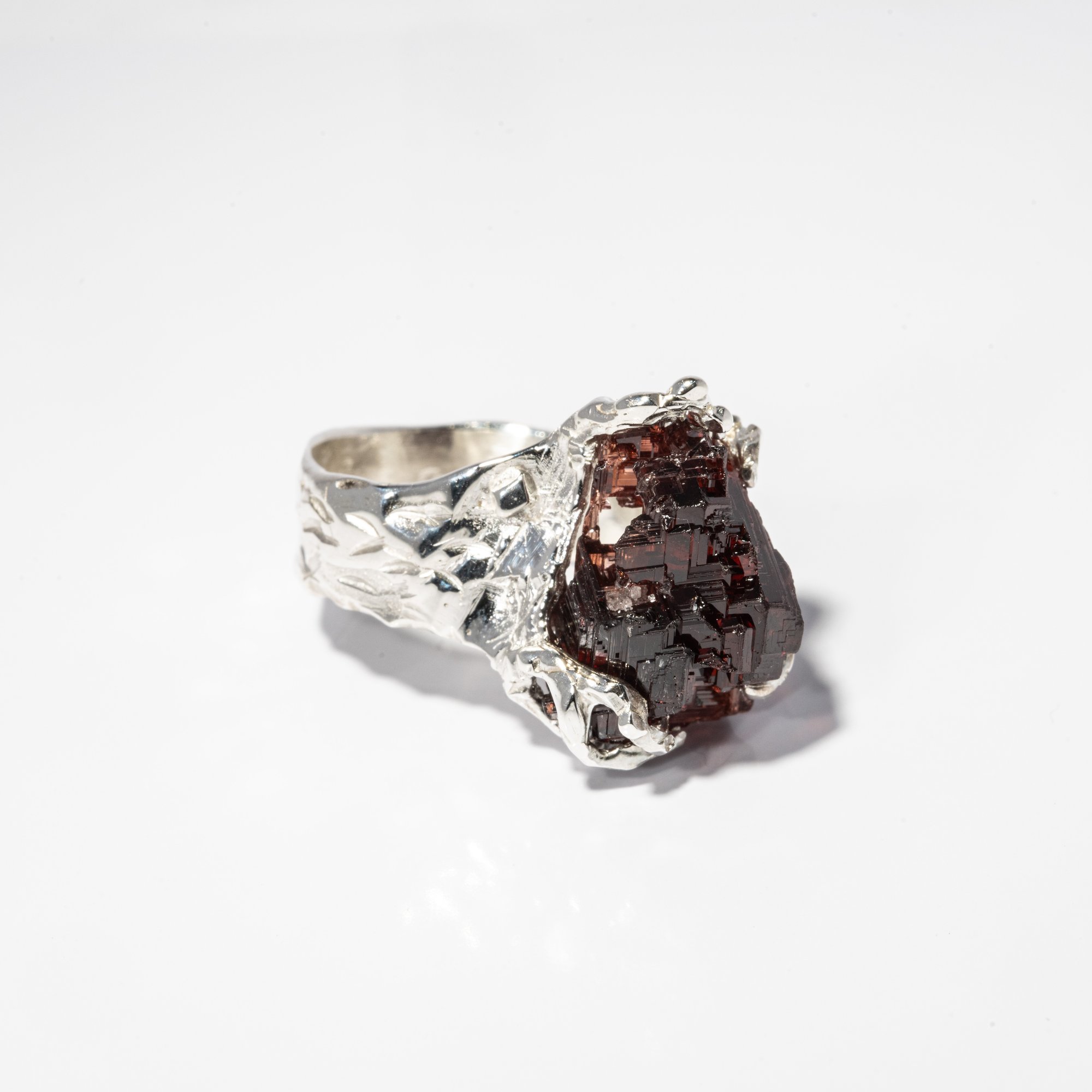 Каблучка з гранатом - зображення 3