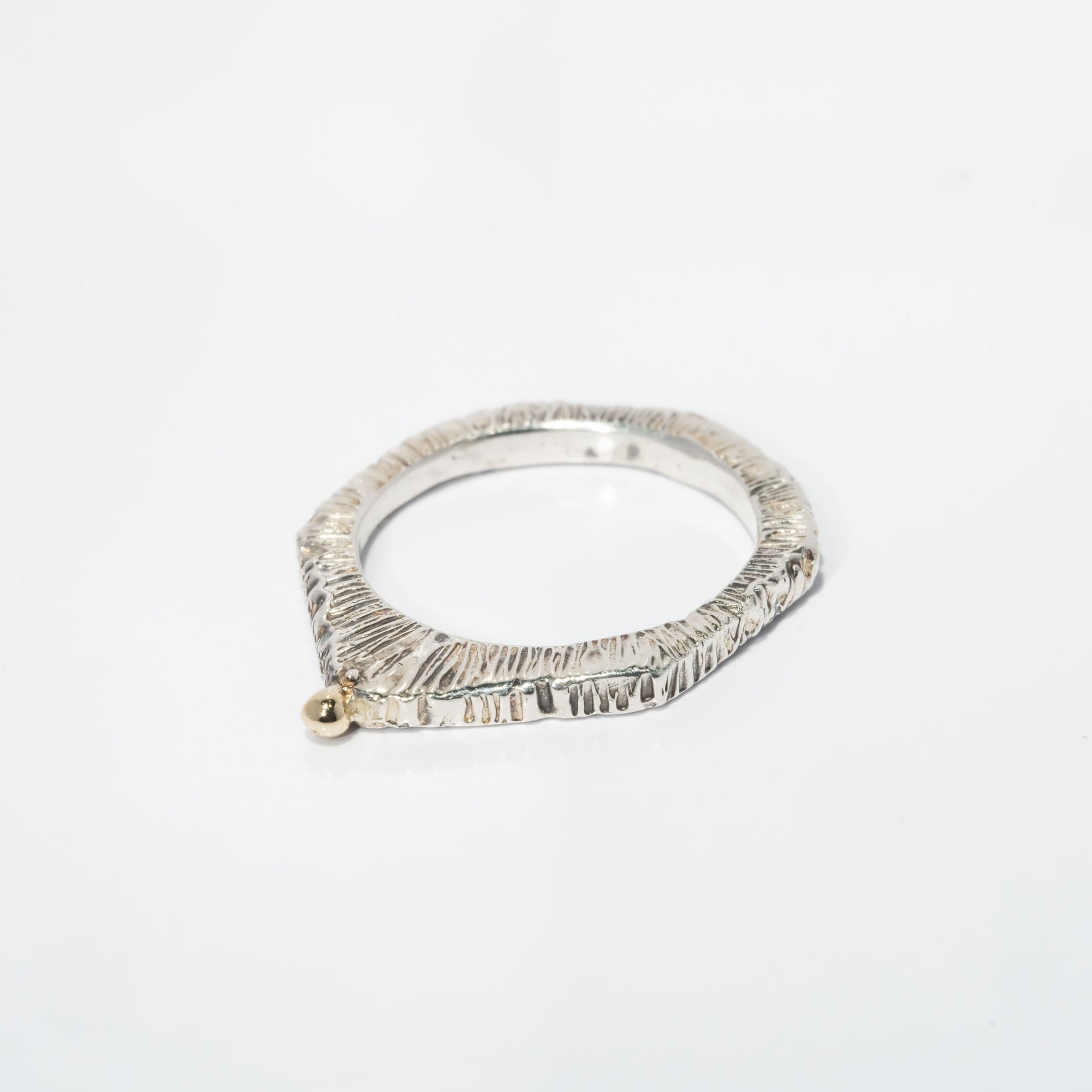 Каблучка з золотою кулькою - зображення 2