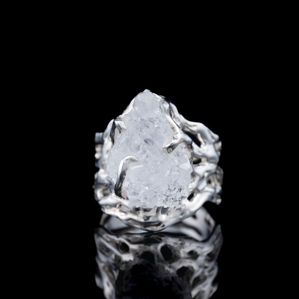 Каблучка з кварцом