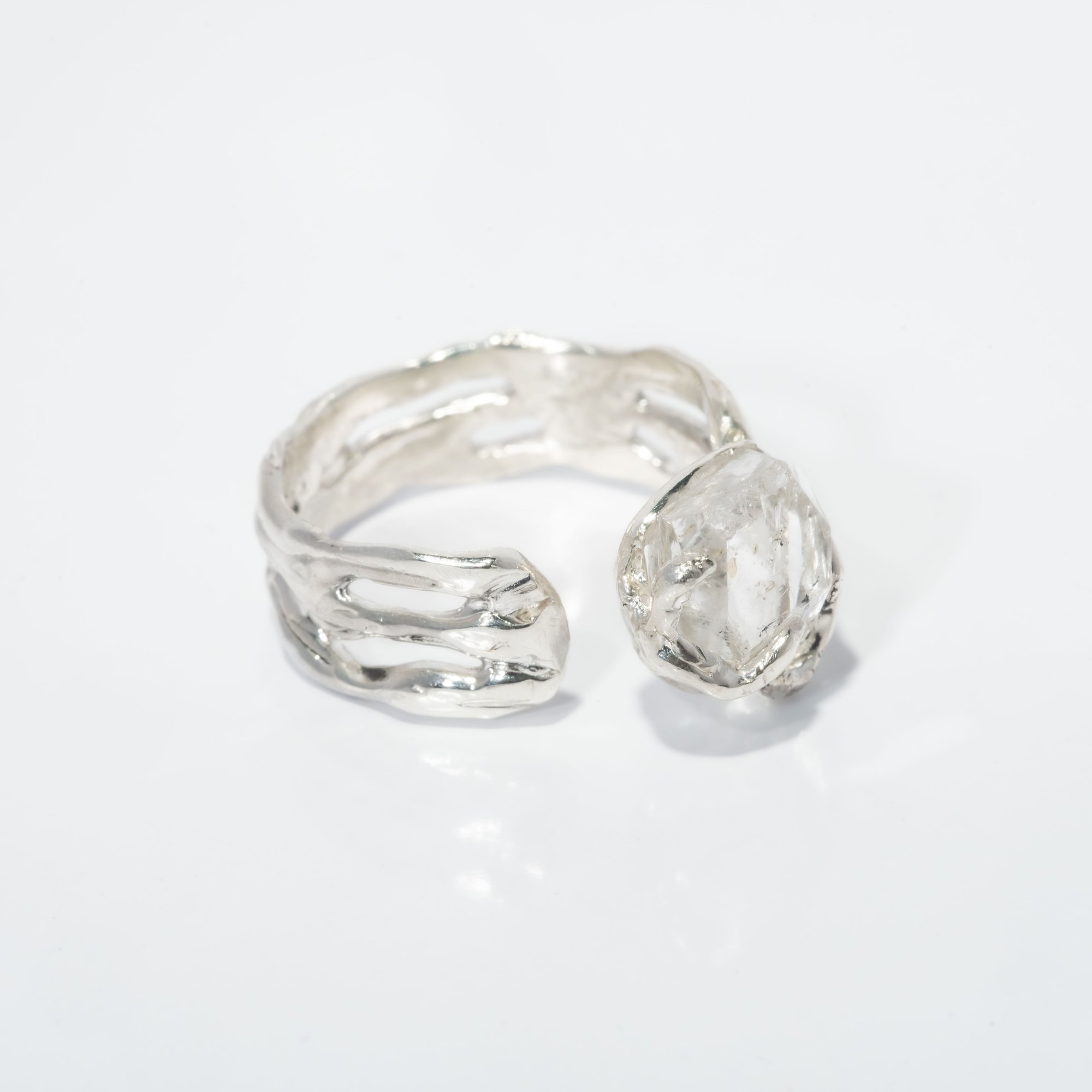 Каблучка з кварцом (Херкімер) - зображення 3