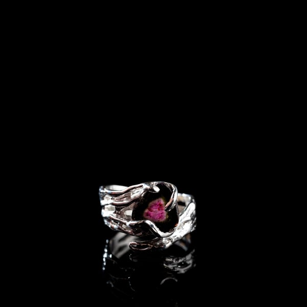 Watermelon Tourmaline Ring