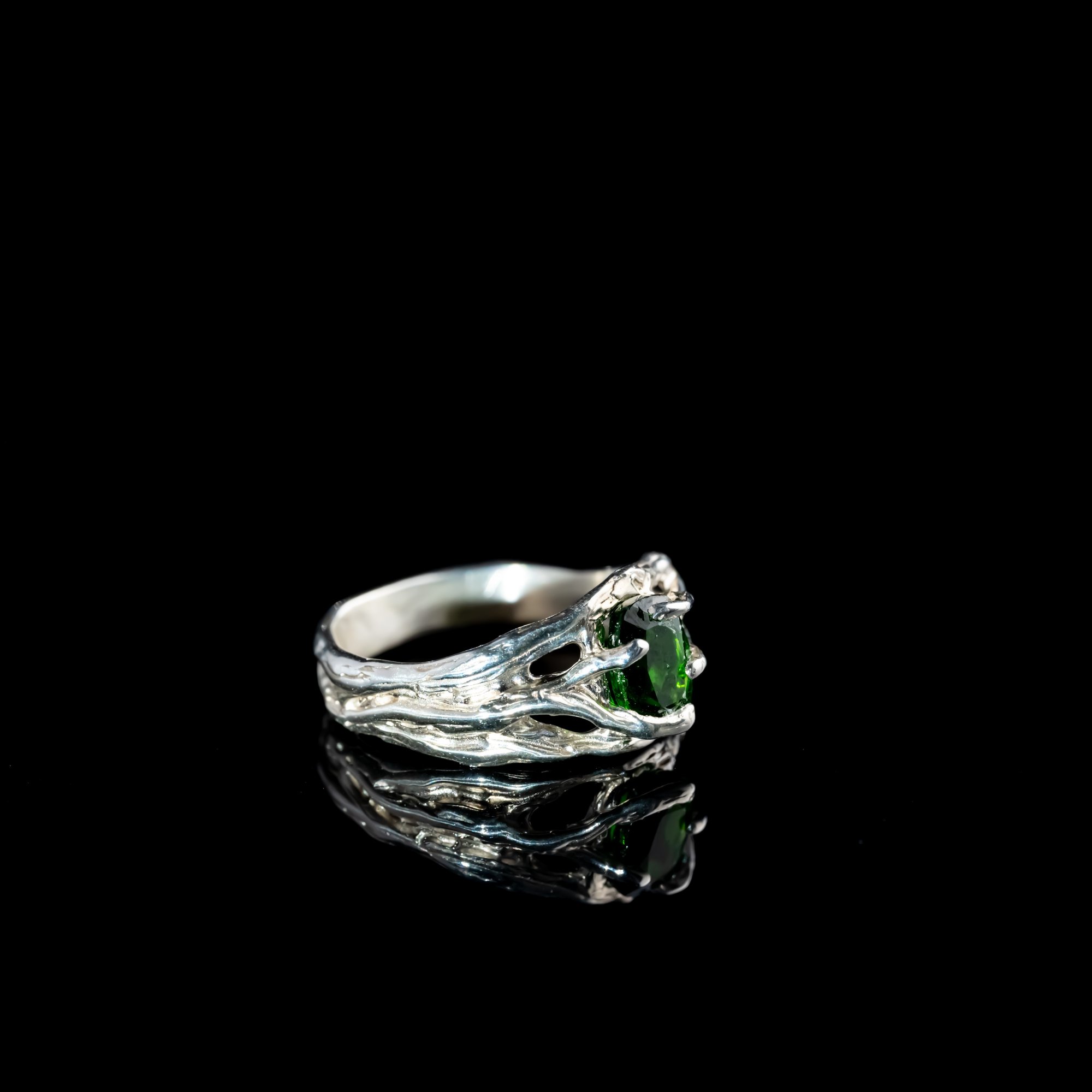 Каблучка з хромдіопсидом - зображення 3