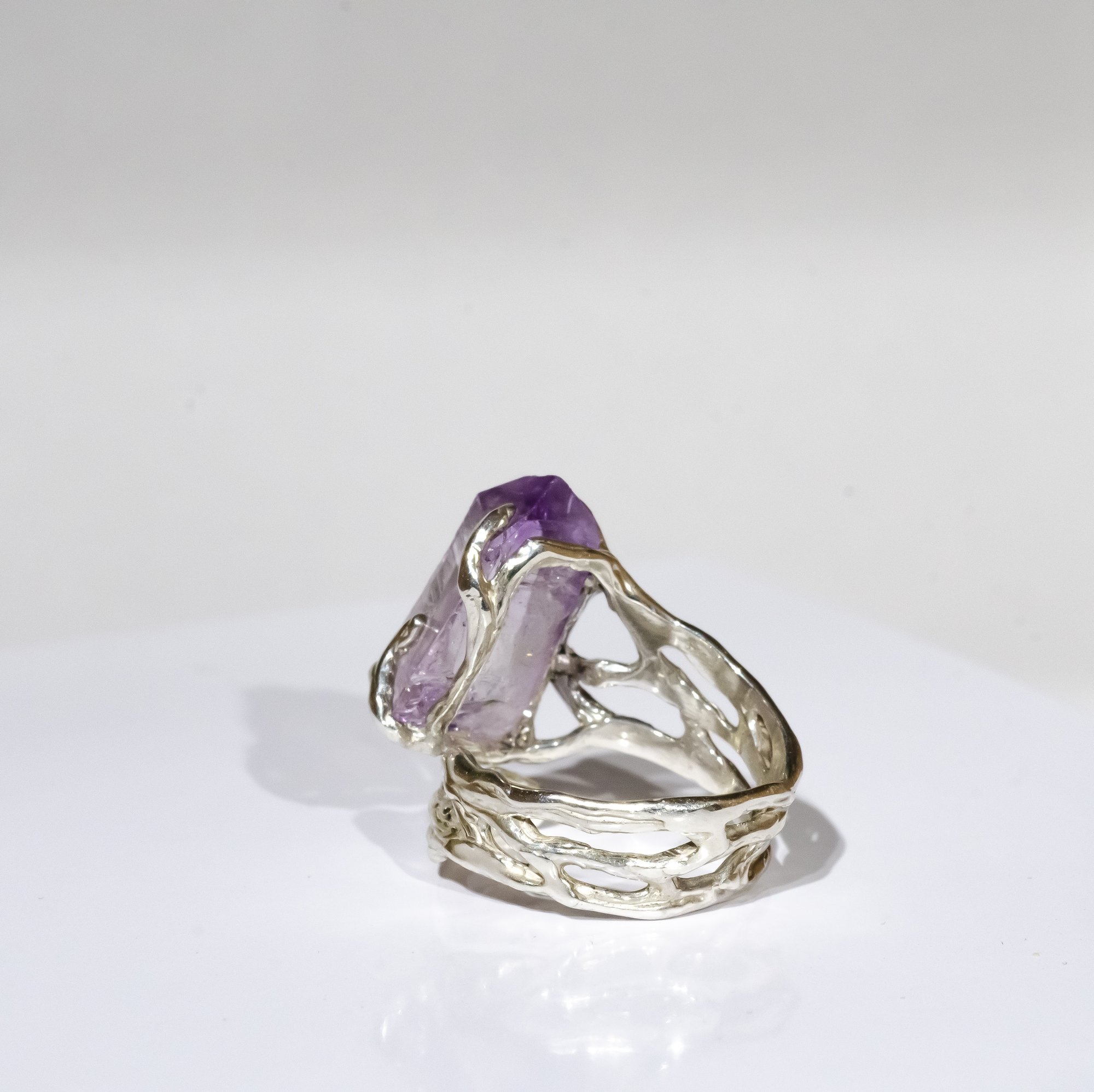 Каблучка з аметистом - зображення 4