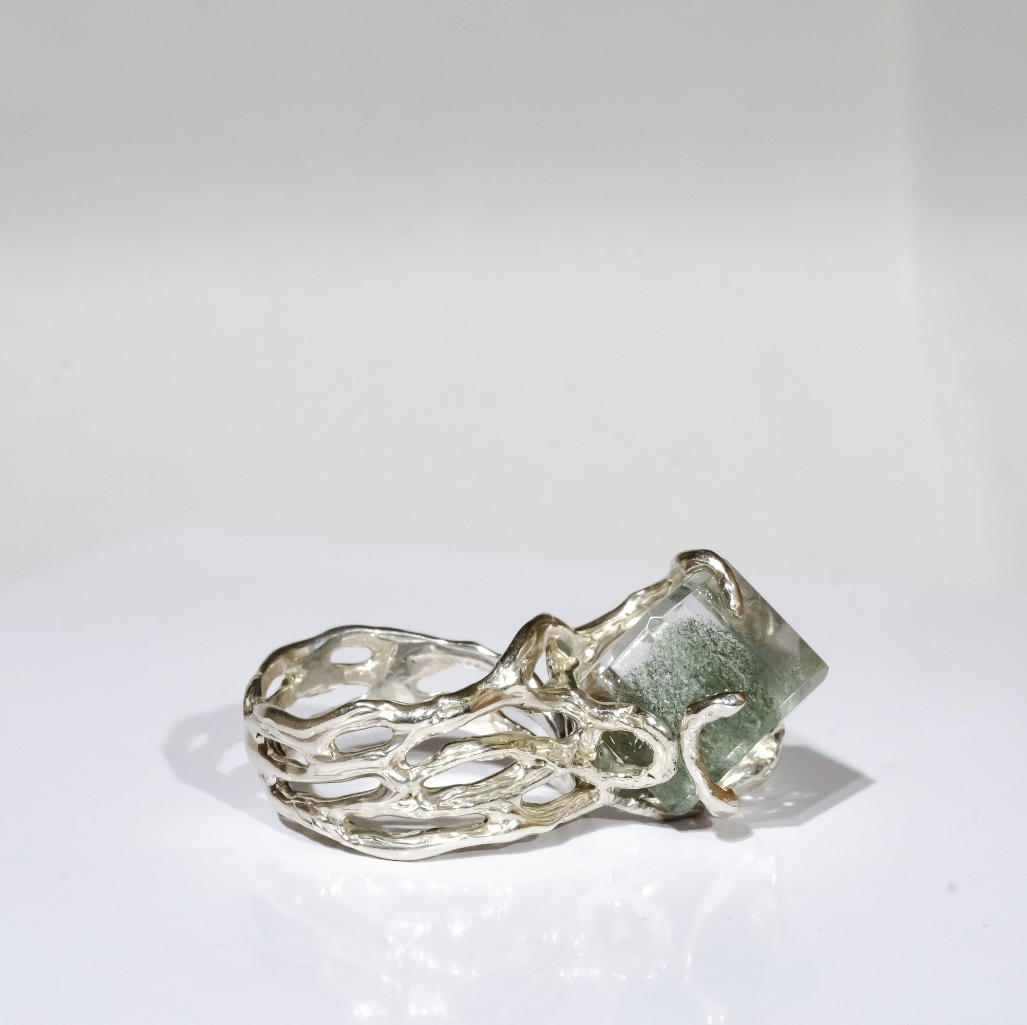 Каблучка з кварцом з включенням хлориту - зображення 6