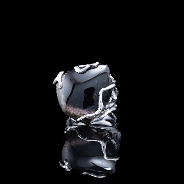 Каблучка з кавуновим турмаліном