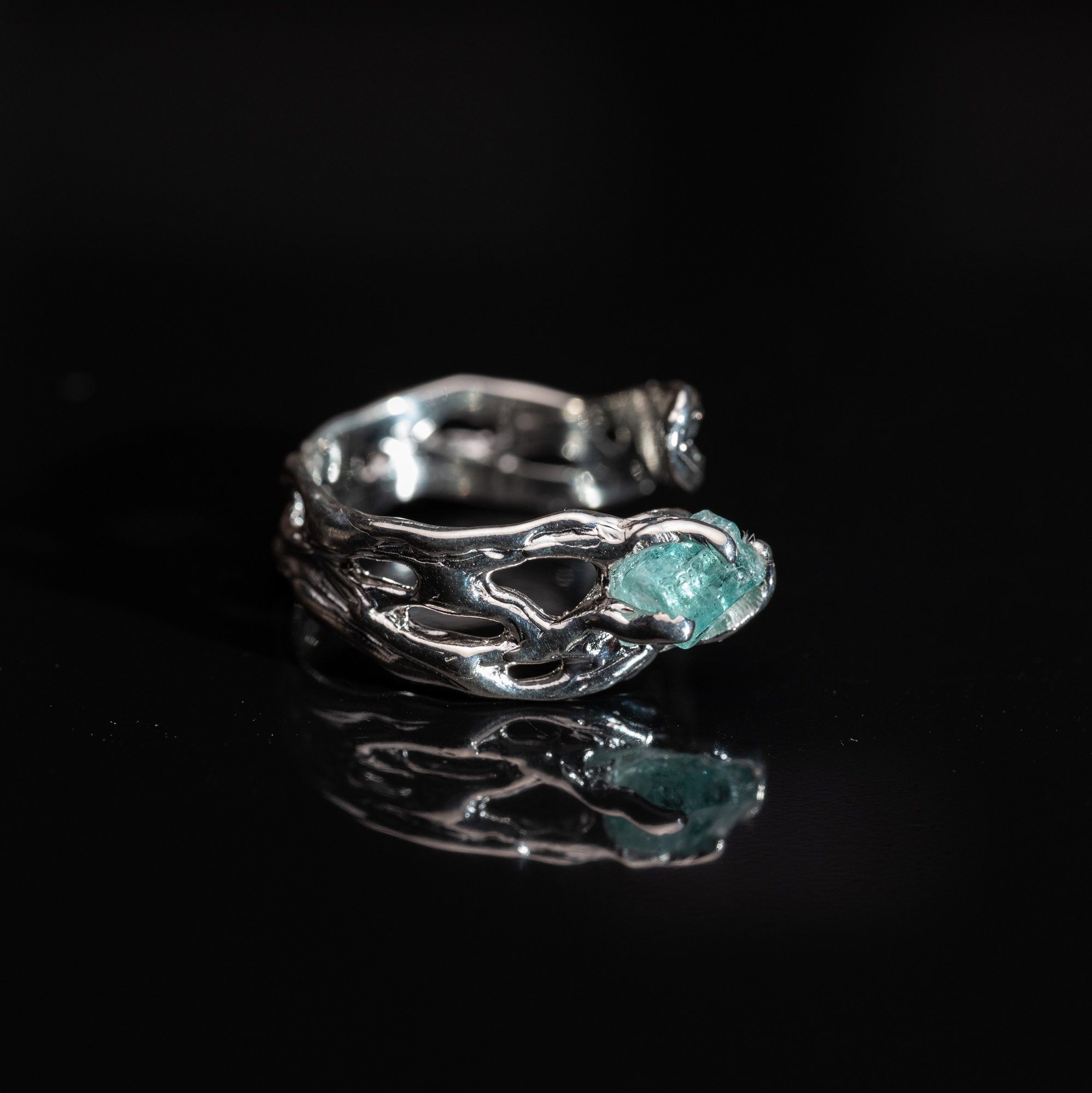 Каблучка зі смарагдом - зображення 3