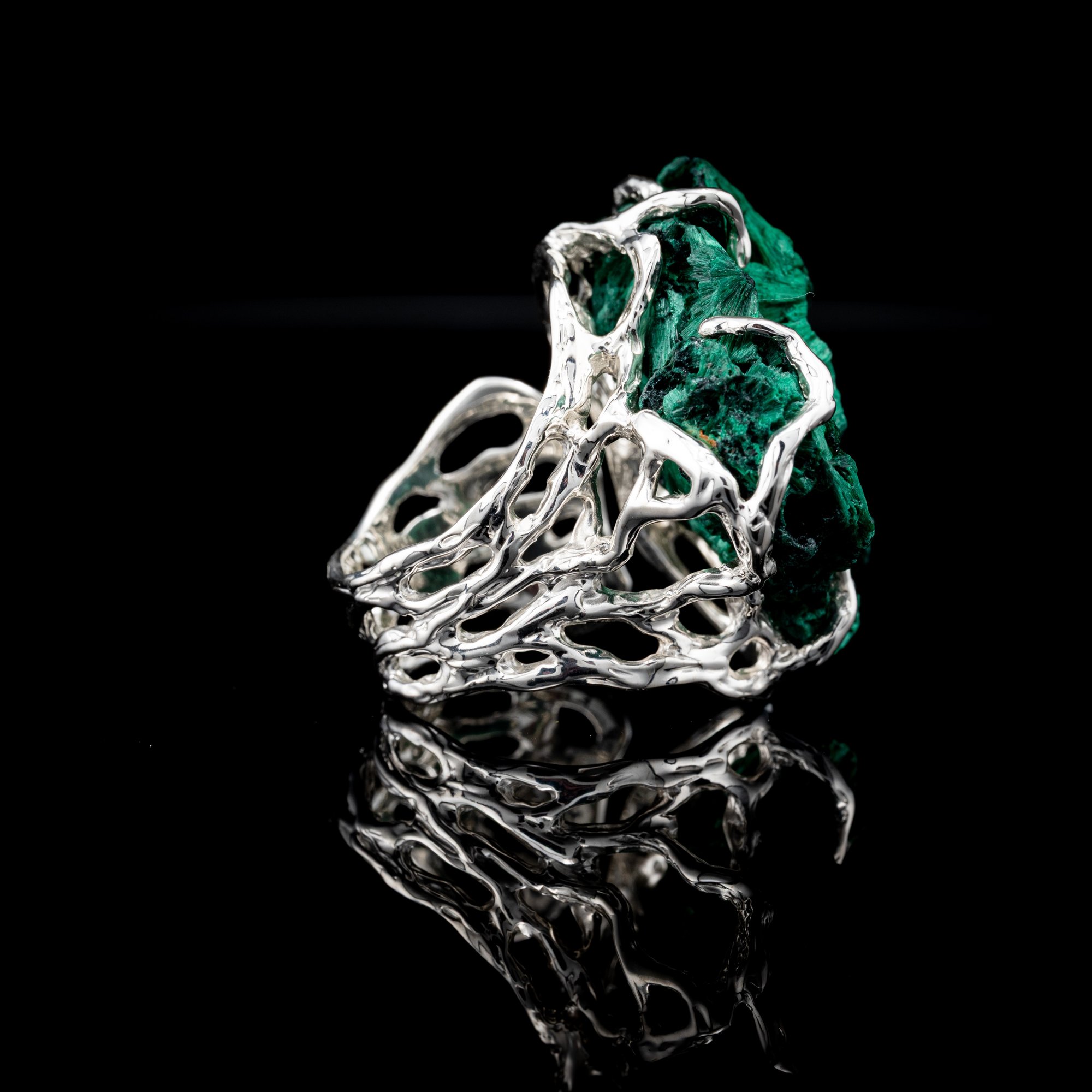 Каблучка з малахітом - зображення 3