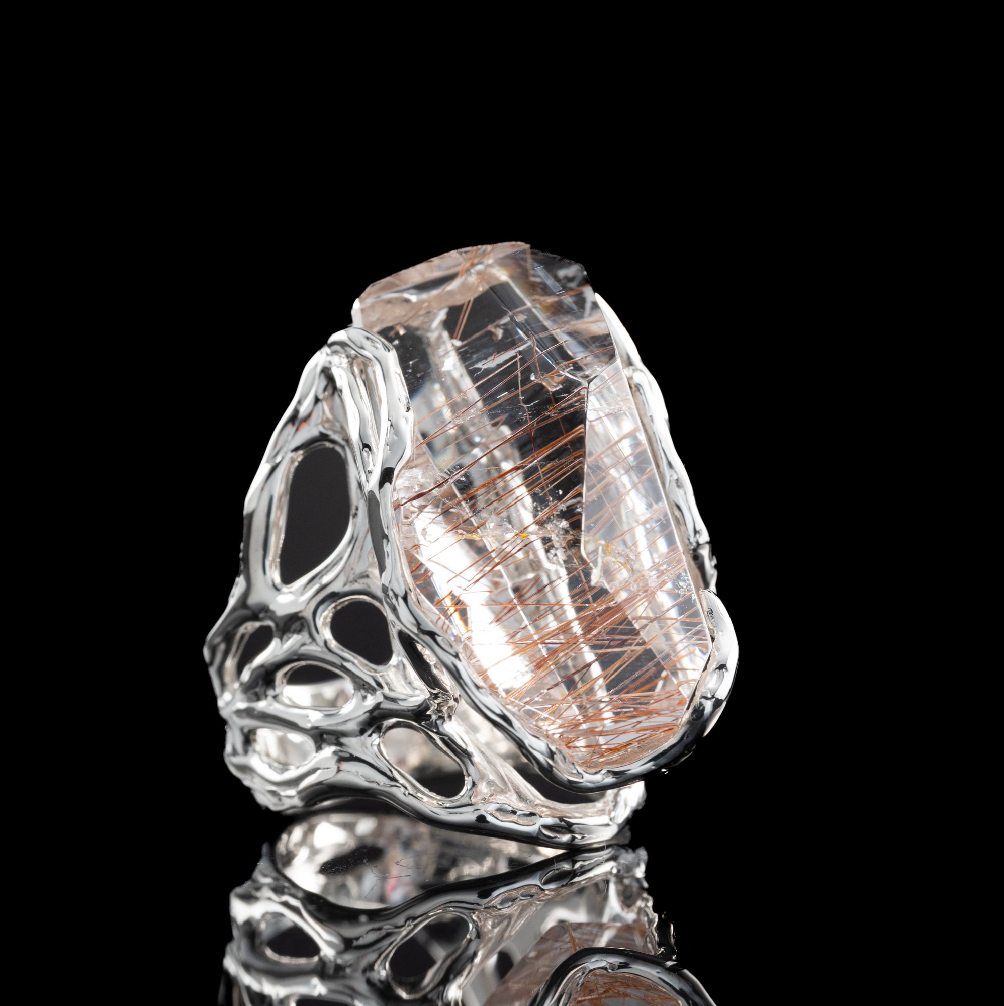 Каблучка з рутиловим кварцом - зображення 2