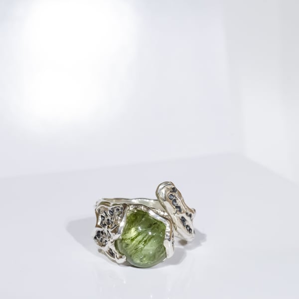 Каблучка з турмаліном