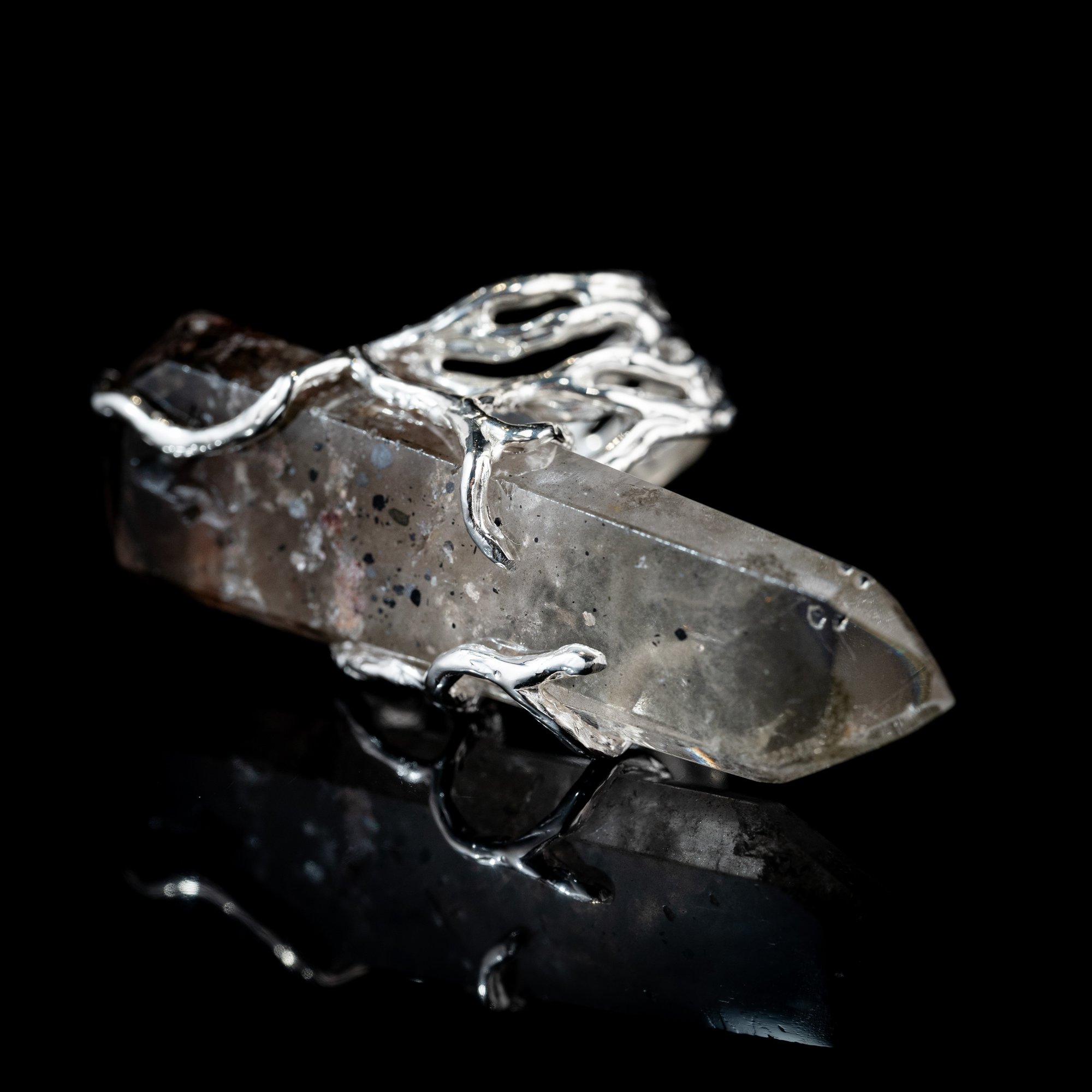 Каблучка з кварцом з включенням хлоріту - зображення 2