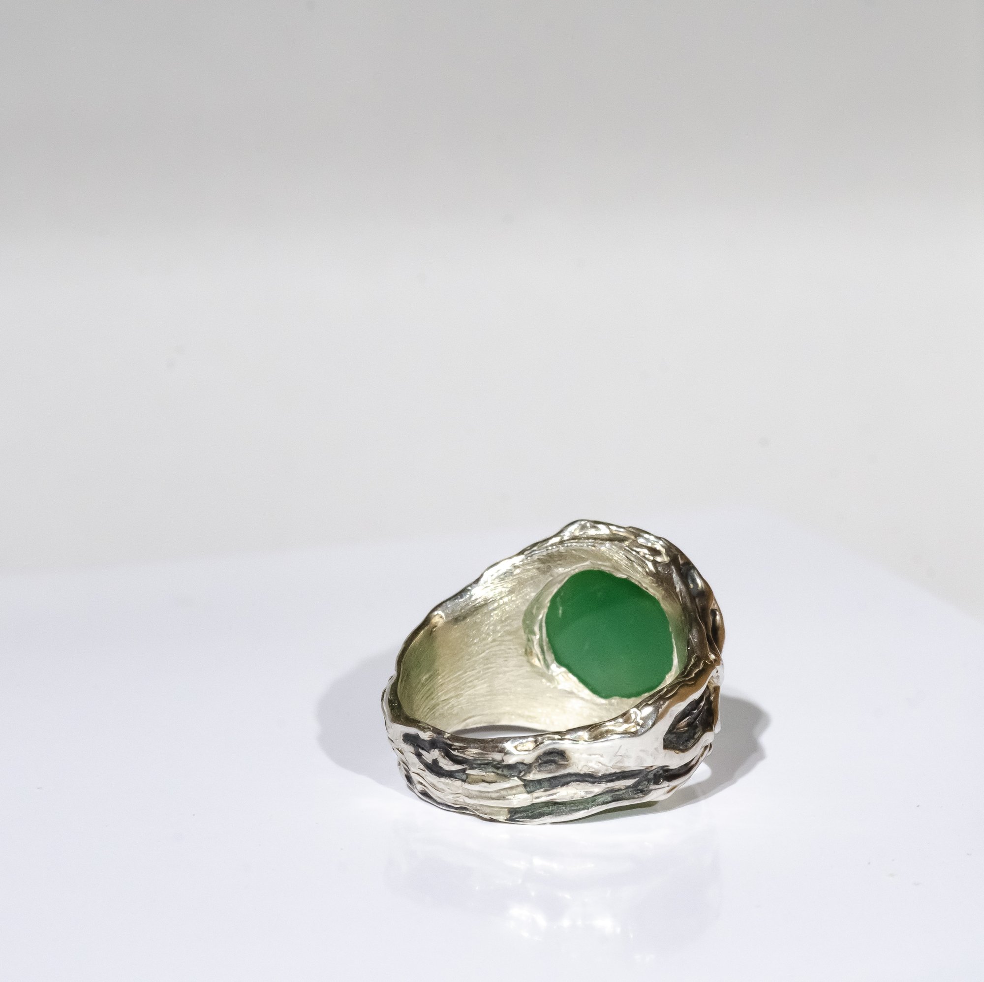 Каблучка з хризопразом - зображення 5