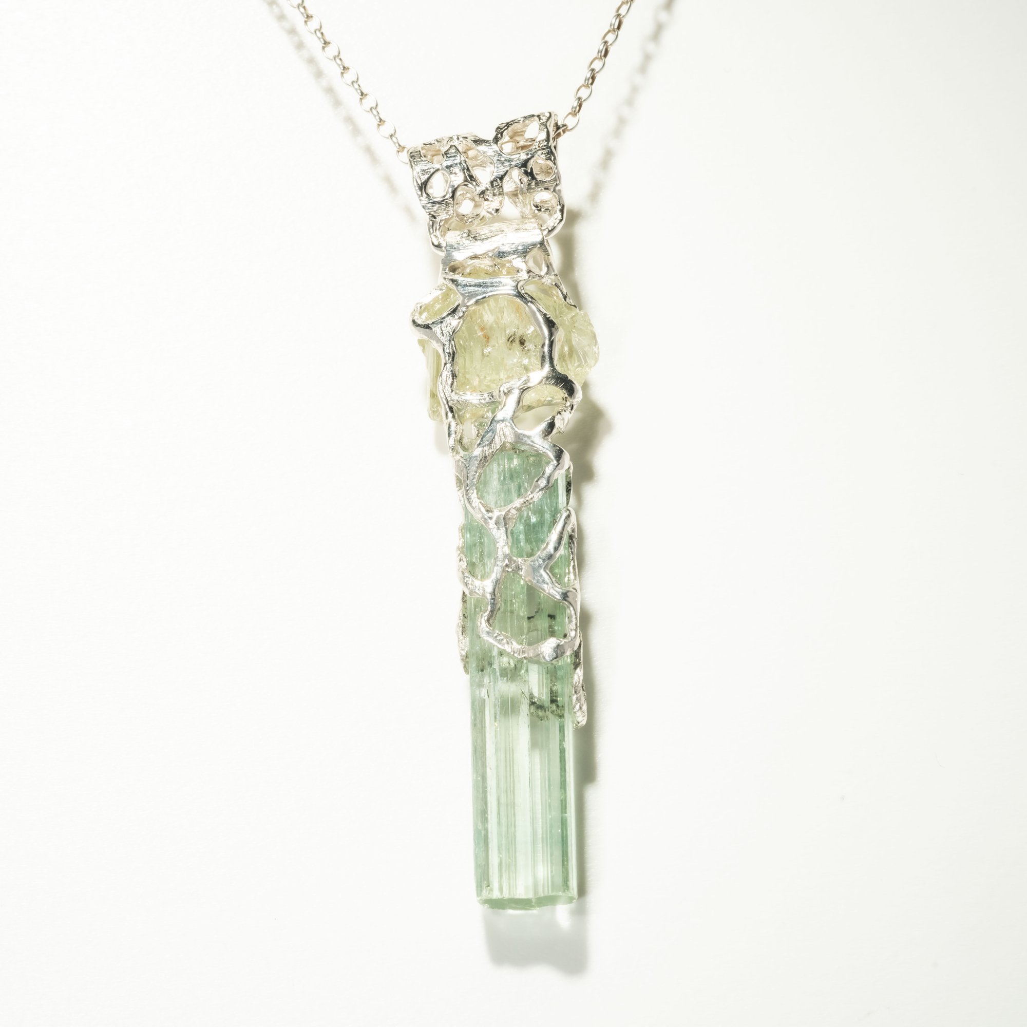 Кулон з аквамарином та геліодором - зображення 2